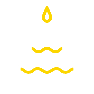 Simple illustration of a two-tiered birthday cake with a single lit candle on top.