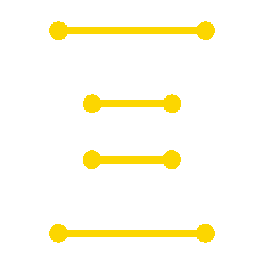 Diagram showing sliders labeled with different levels, some set higher or lower, in yellow and white.