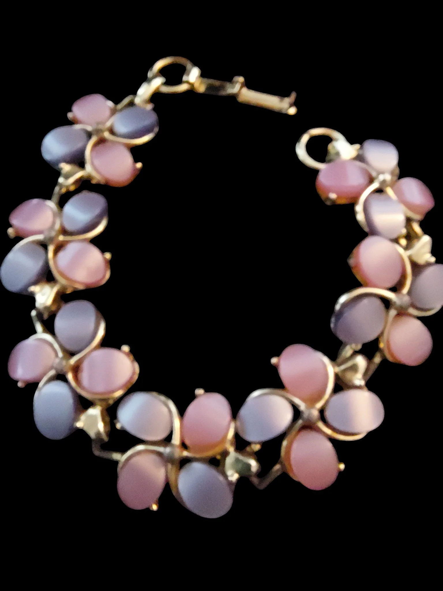 Pink & Purple Thermoset Bracelet
