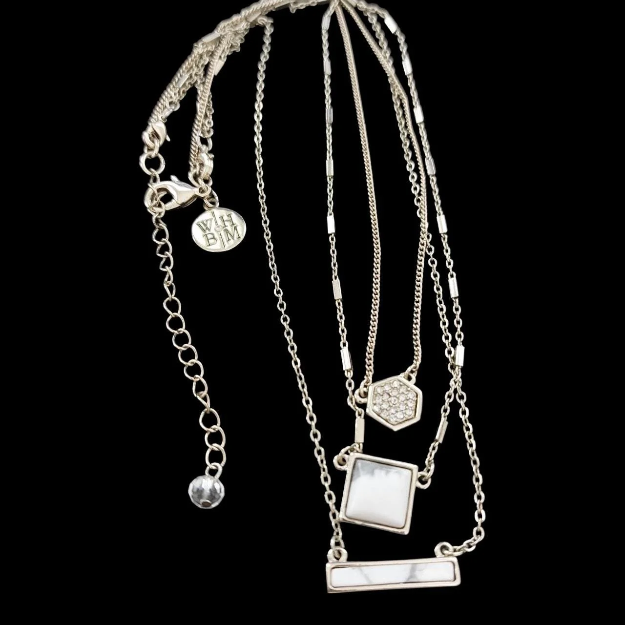 White House Black Market Gold-Tone Layered Necklace