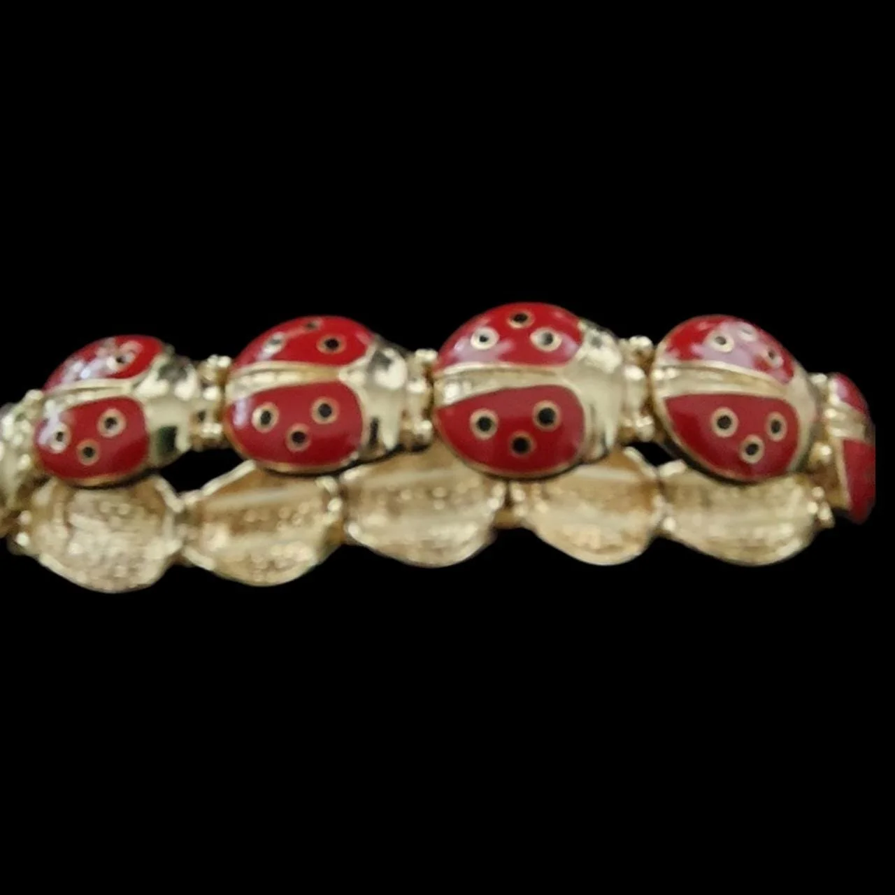 Whimsical Ladybug Stretch Bracelet
