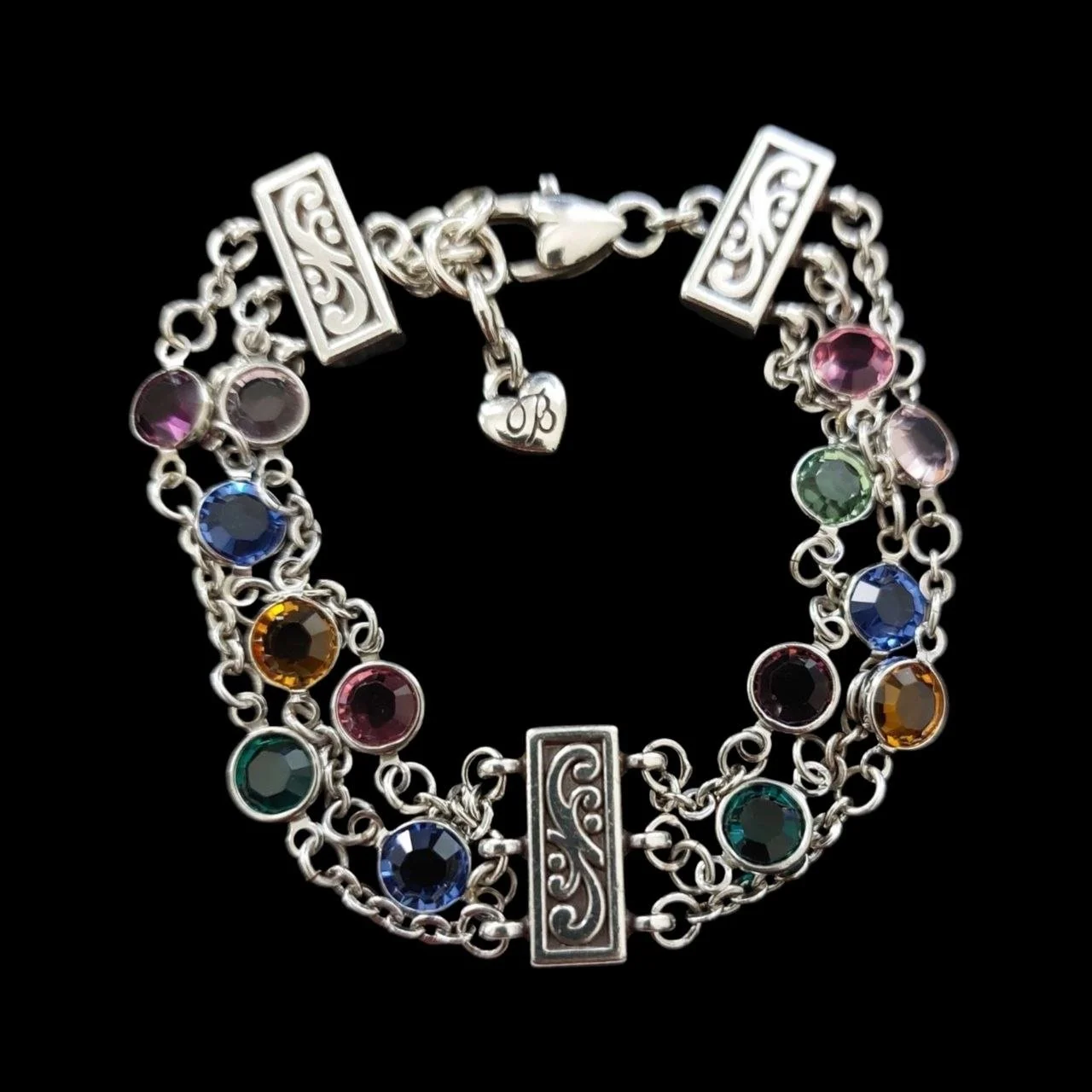 Brighton Elora Gems Tri-Strand Bracelet