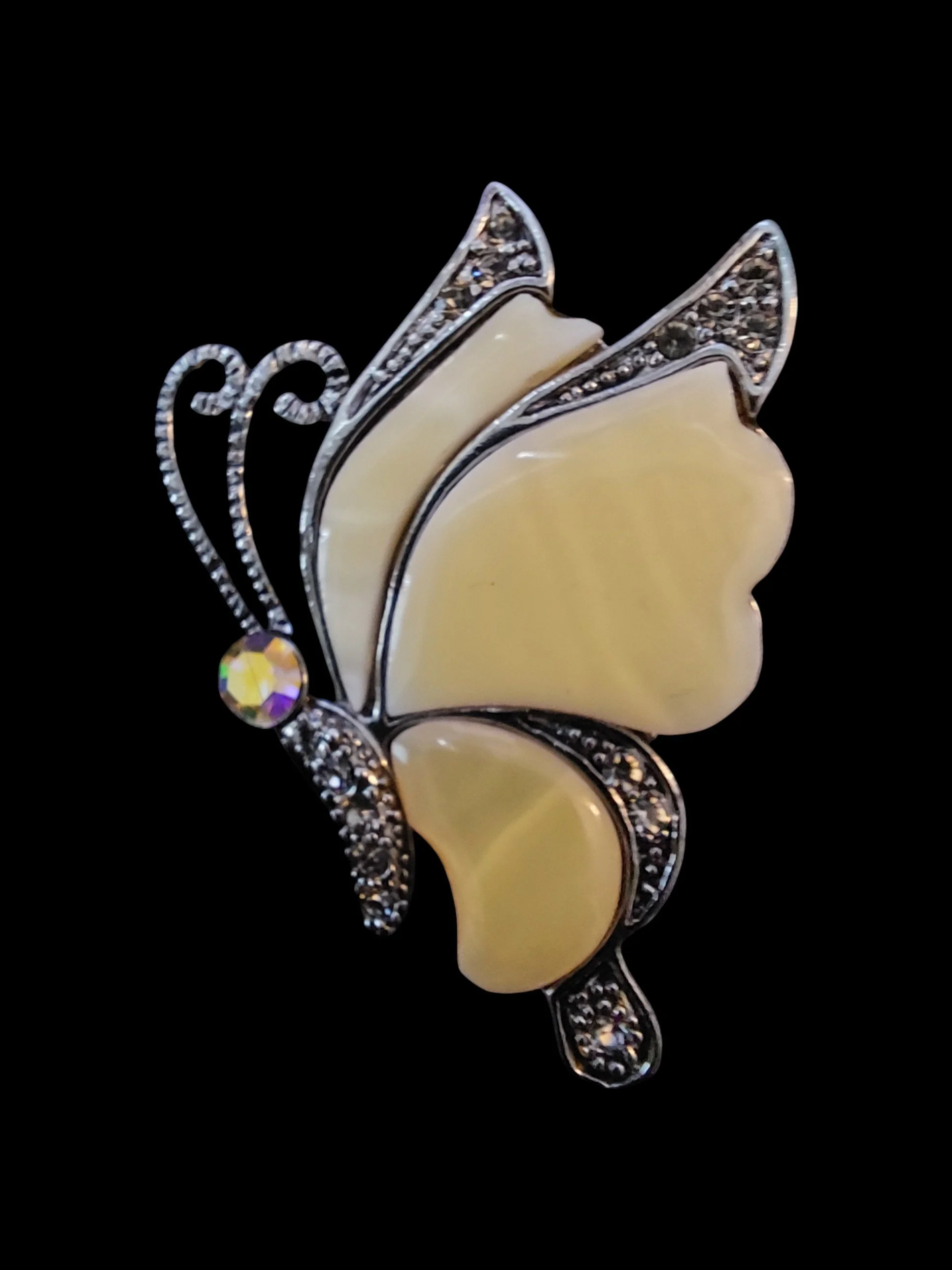 Pearlescent Butterfly Brooch