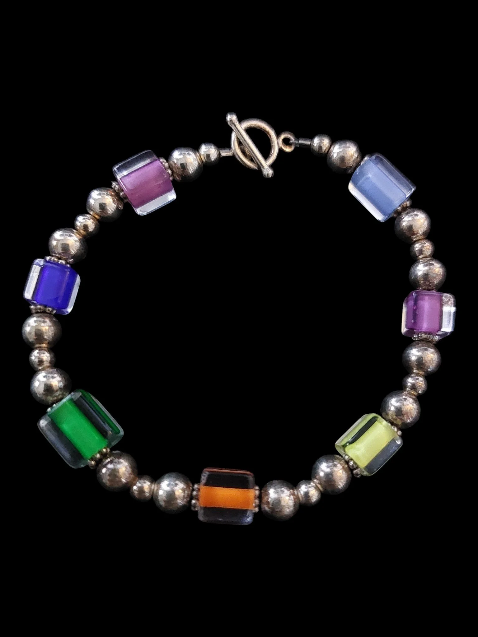 Sterling Silver Rainbow Prestige Bracelet