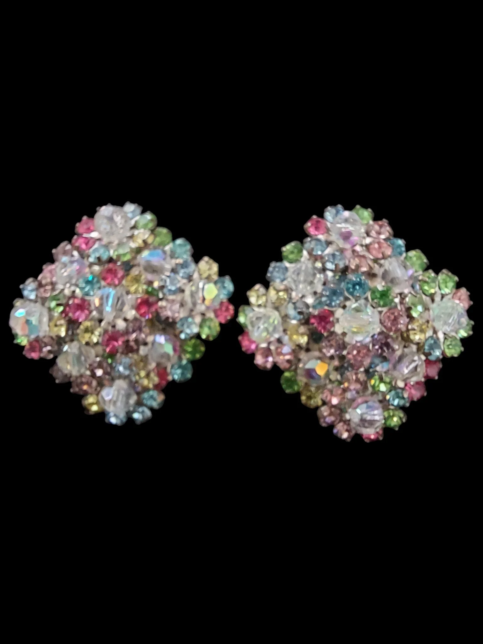 Stunning Austrian Pastel Earrings