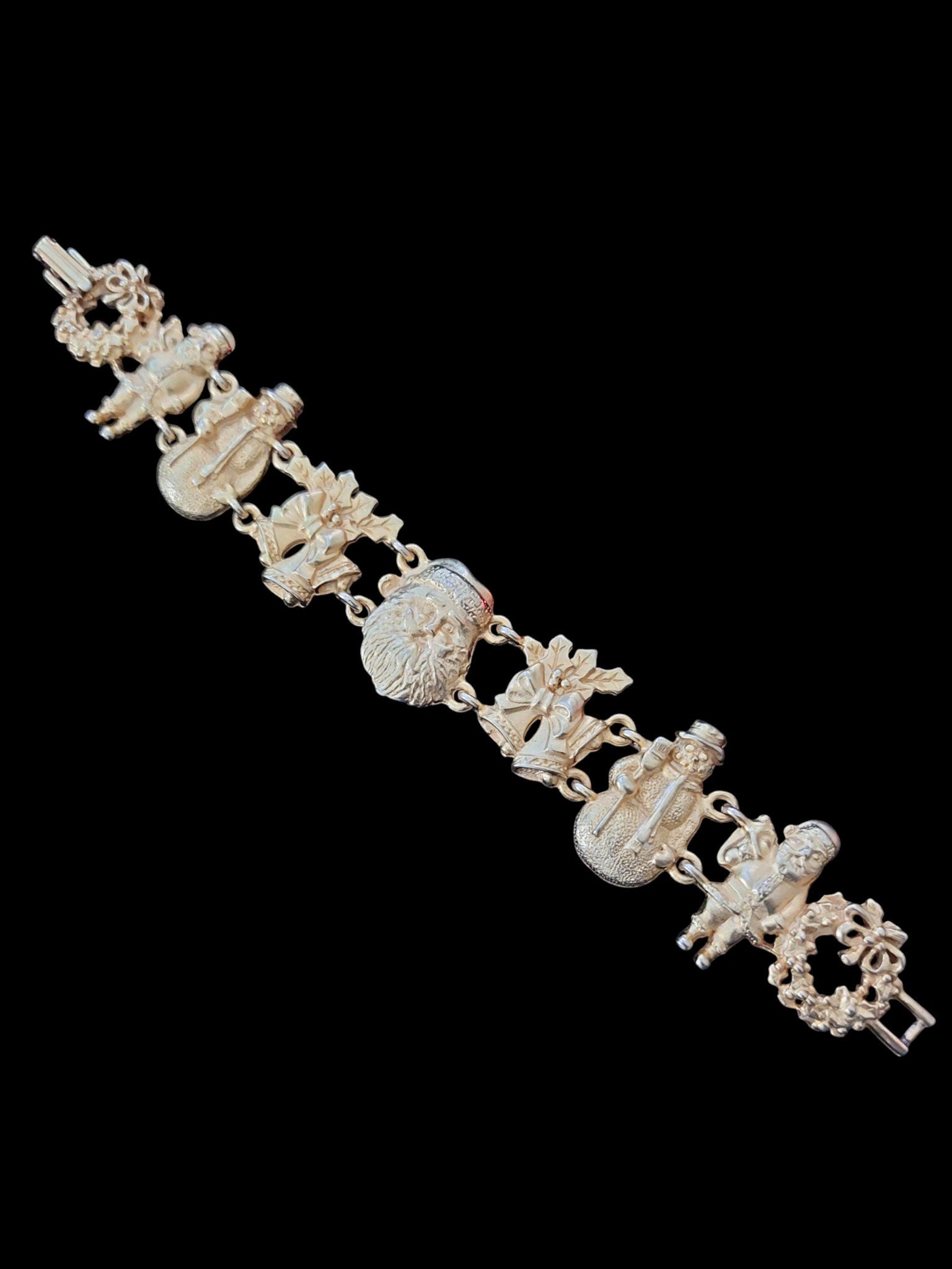 AJC Goldtone Christmas Bracelet