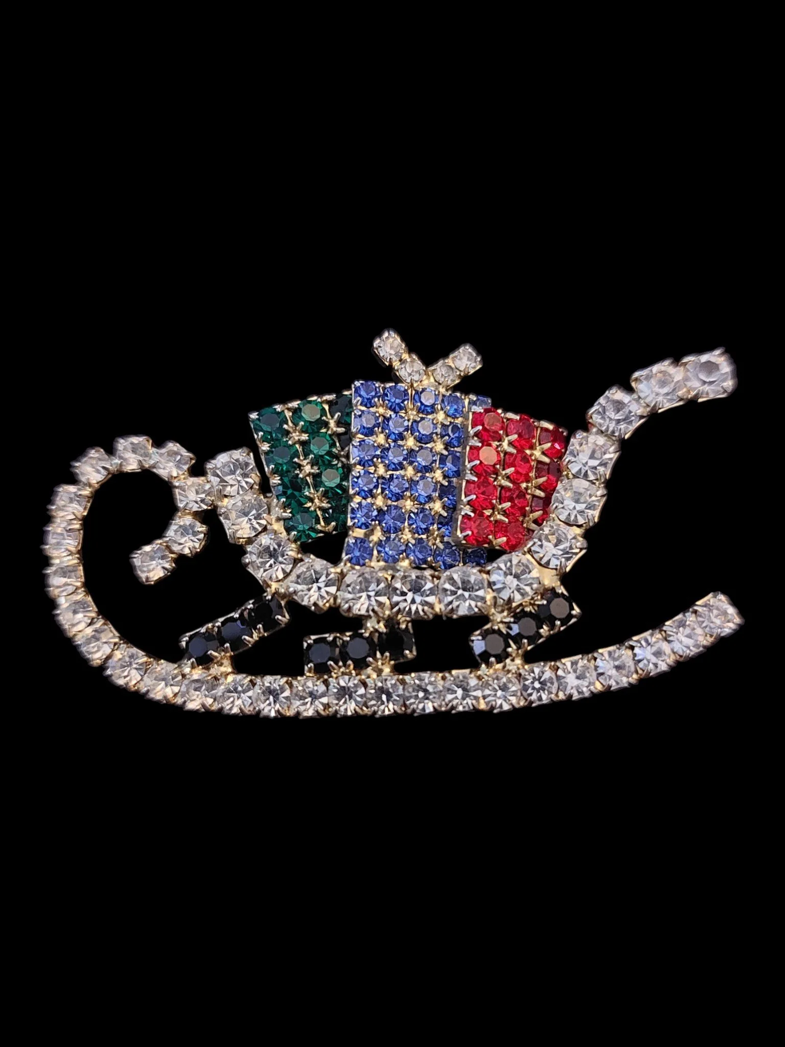 Christmas Sleigh Brooch