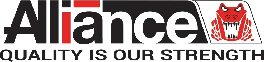 Logo of the Alliance with a red dragon illustration and the tagline 'Quality is our strength'.