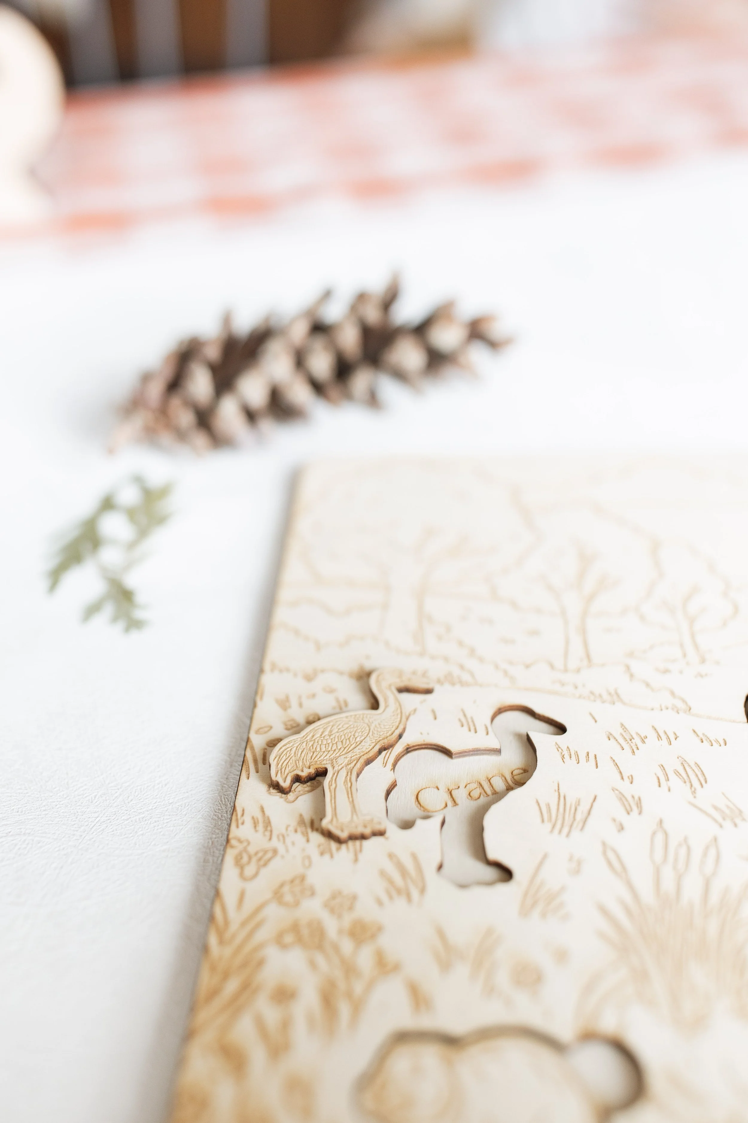 Wooden Prairie Scene Puzzle