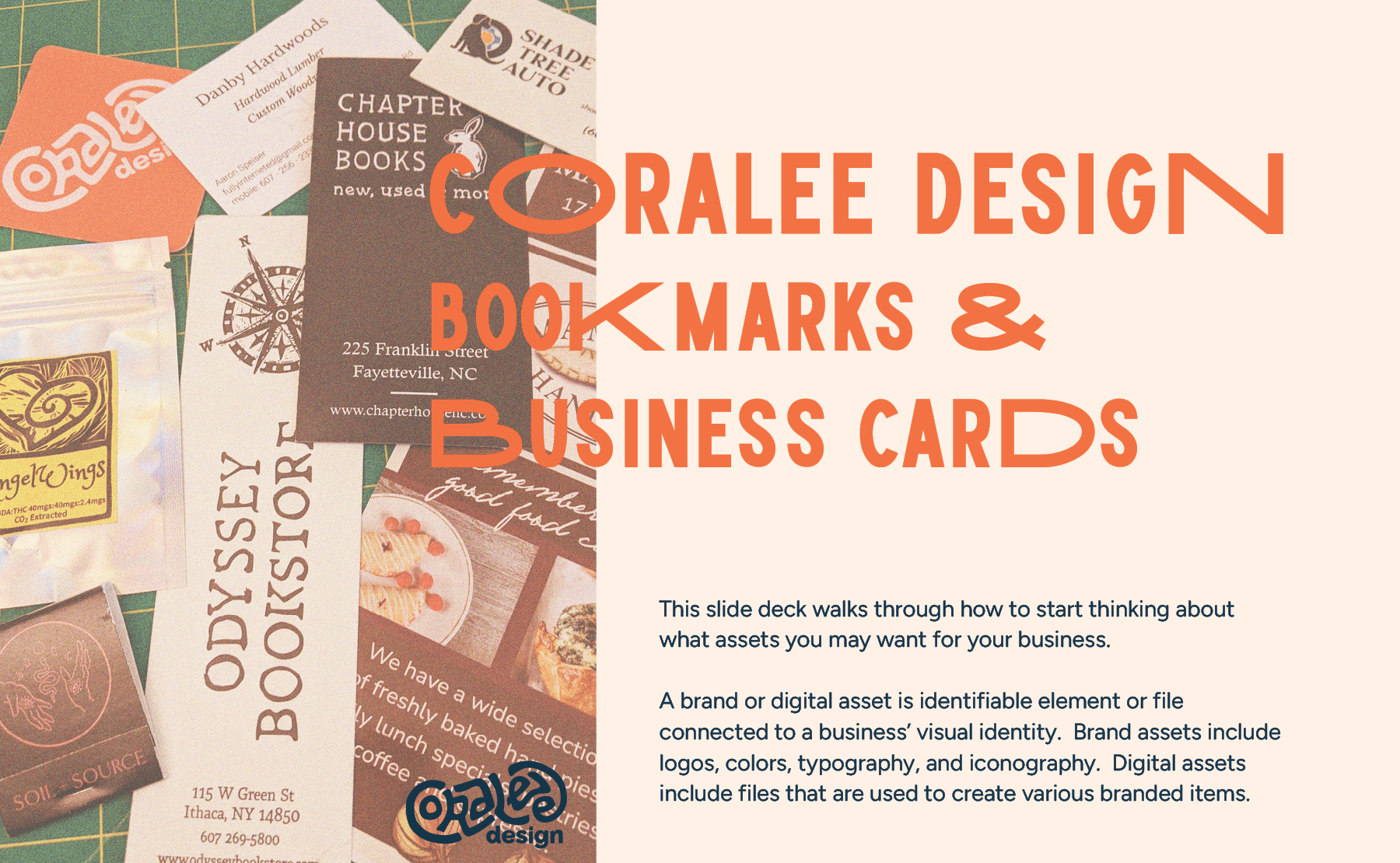 The first slide for the cover page for the Design Assets slide deck