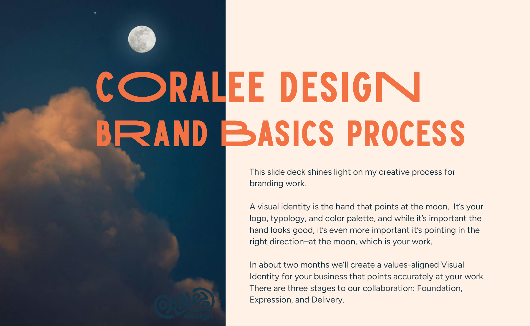 The first slide for the cover page for the Brand Basics slide deck