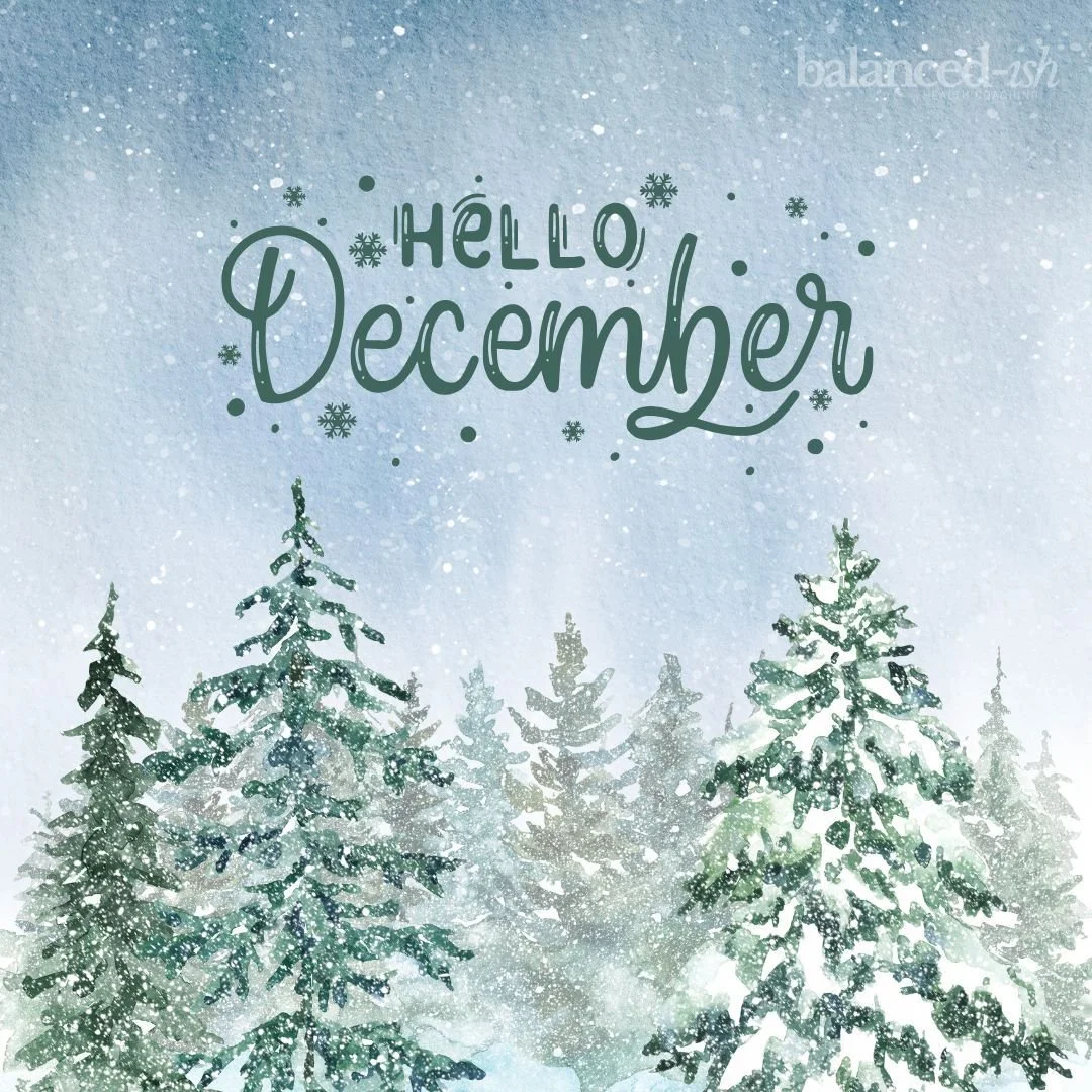 Listen.. 

I'm not here to make your December kale-flavored. I'm here to help you feel better while still living your life (and surviving the holidays). This week's goal to kick-off the final month of 2025? Find one realistic habit you'll actually do