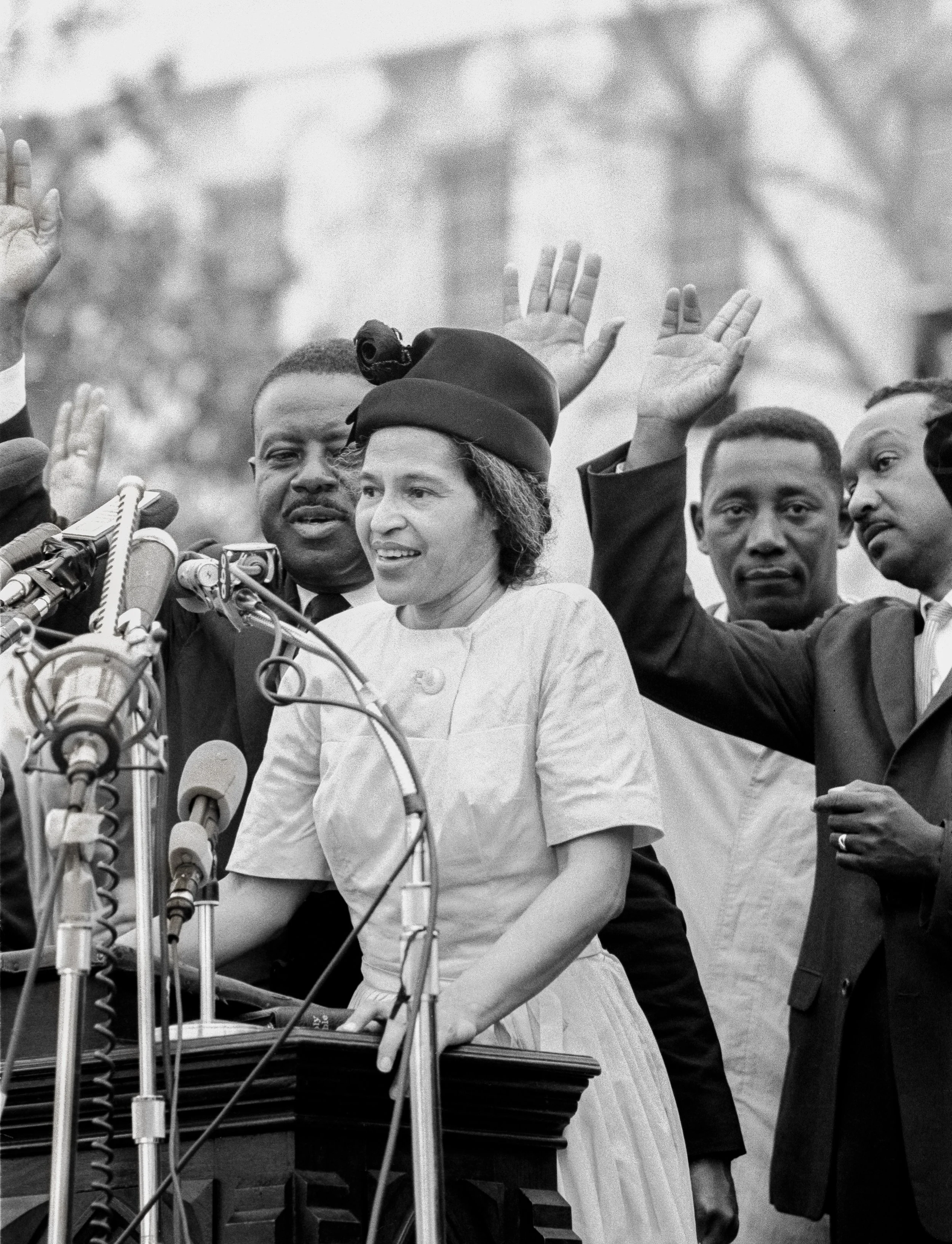 Rosa Park at the end of the Selma-to-Montgomery March | 1965