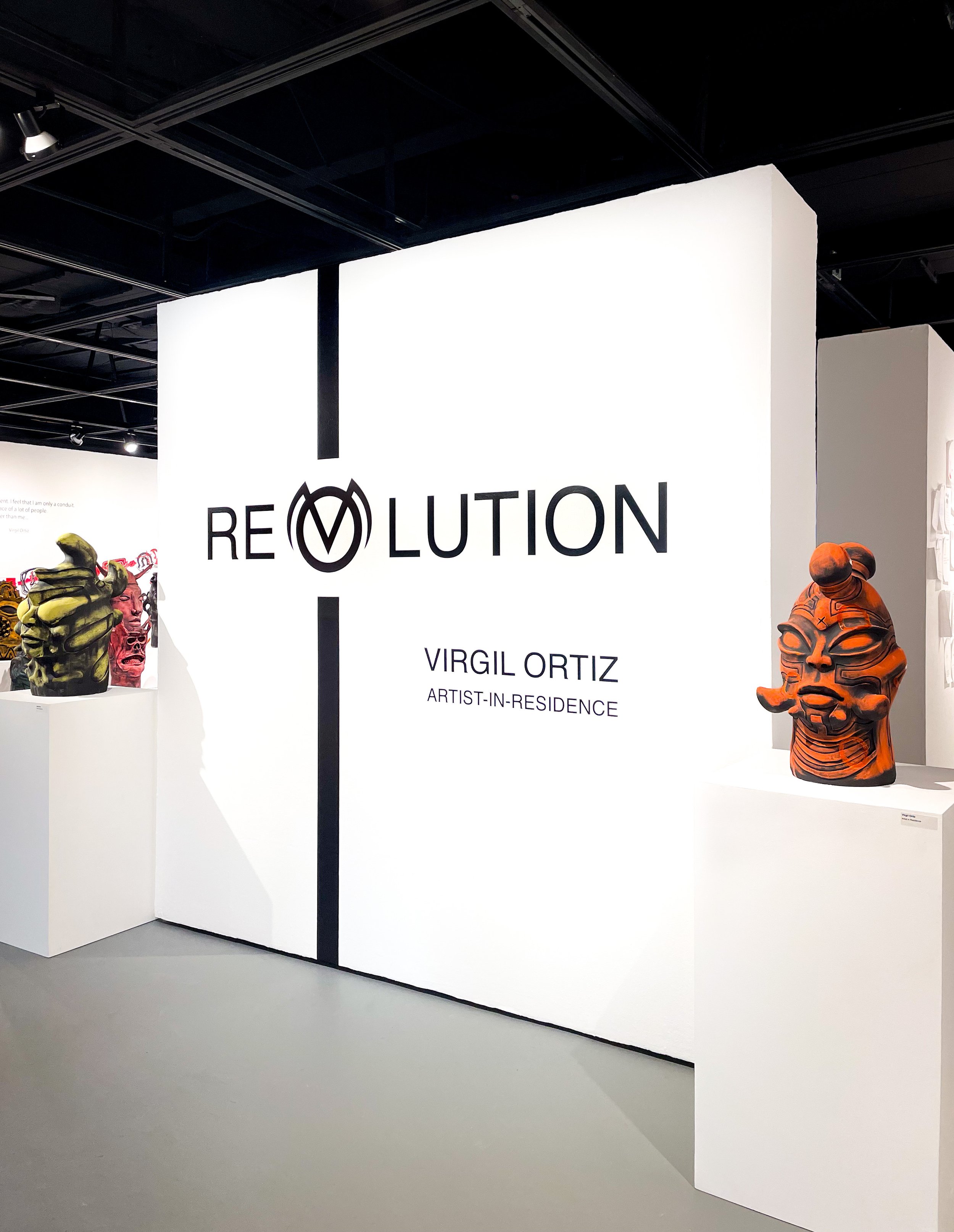 Amber Sterling collaborated on the curatorial team for Virgil Ortiz: Revolution at Saddleback Art Gallery.
