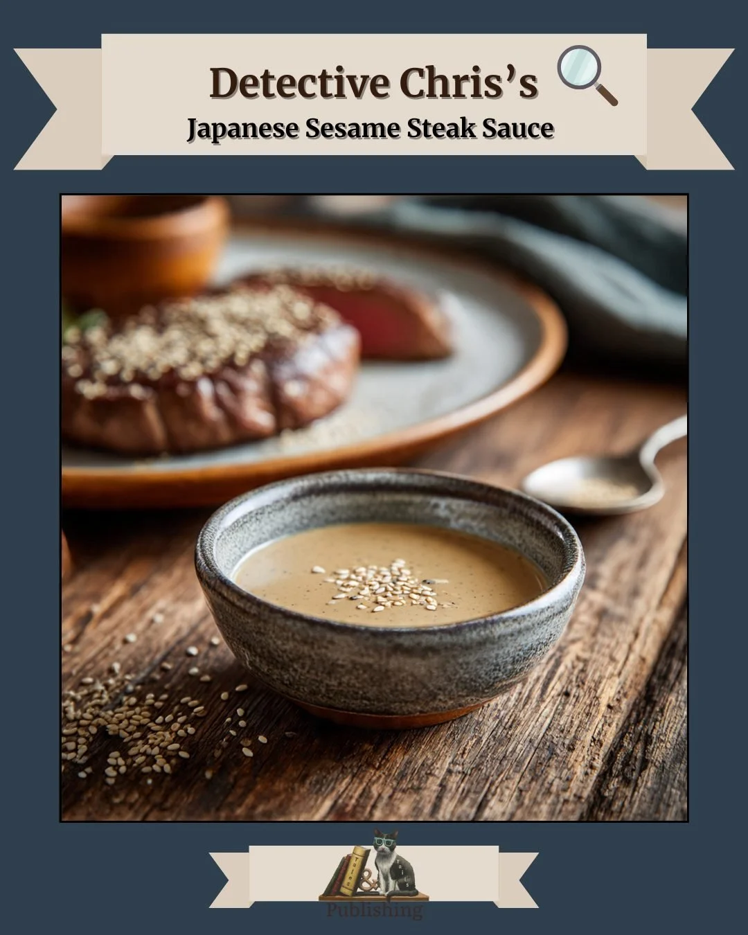 🥢 Detective Chris&rsquo;s: Japanese Sesame Steak Sauce

When he&rsquo;s not chasing down clues in Crystal Run, Detective Chris Post loves to unwind in the kitchen. His secret to making an ordinary steak night feel extraordinary? This Japanese Sesame