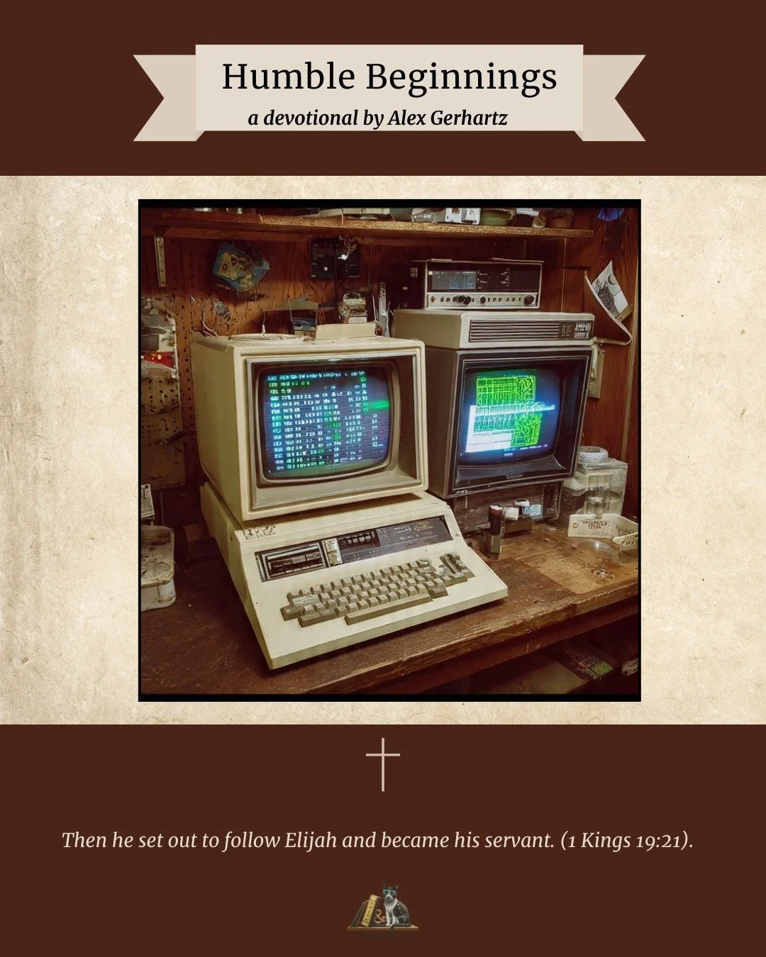 Alex&rsquo;s latest Monday devotion invites us to pause as we step into a new year and remember how God so often works.

&ldquo;Then he set out to follow Elijah and became his servant.&rdquo;
1 Kings 19:21

#MondayDevotion #HumbleBeginnings #Faithful