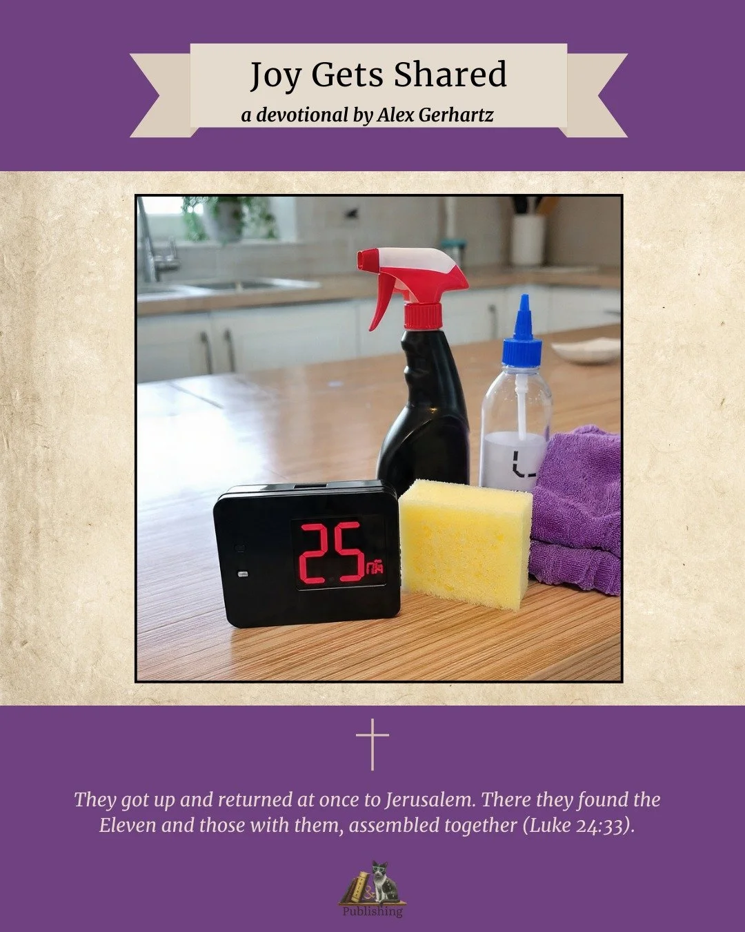 Devotion Monday ✨ | Joy Gets Shared

Good news has a way of moving us.

In today&rsquo;s devotion by Alex Gerhartz, the Emmaus disciples don&rsquo;t pause to rest or wait for a better moment&mdash;they get up at once and return to Jerusalem to share 