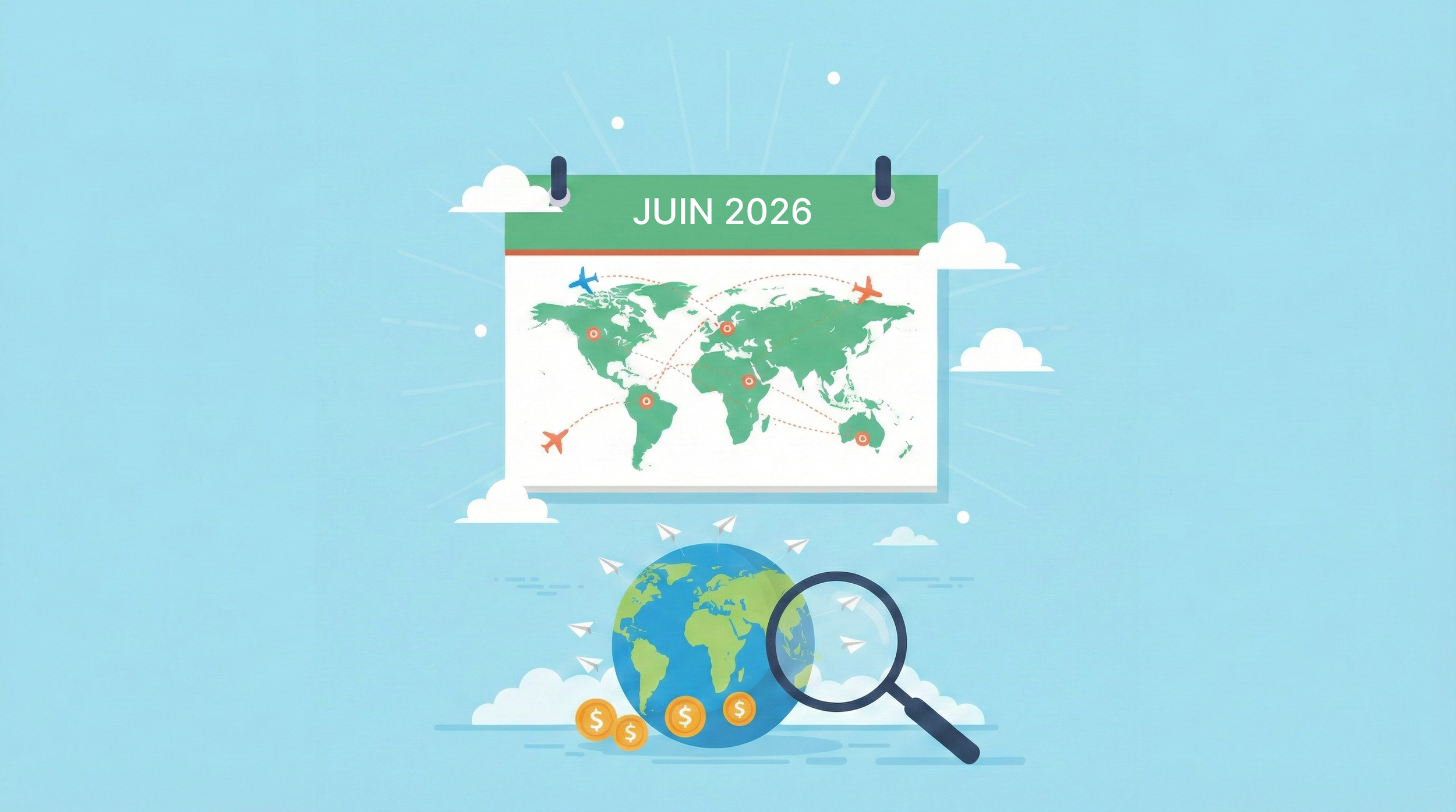 Les Bons plans Vols pour Juin 2026  ✈️