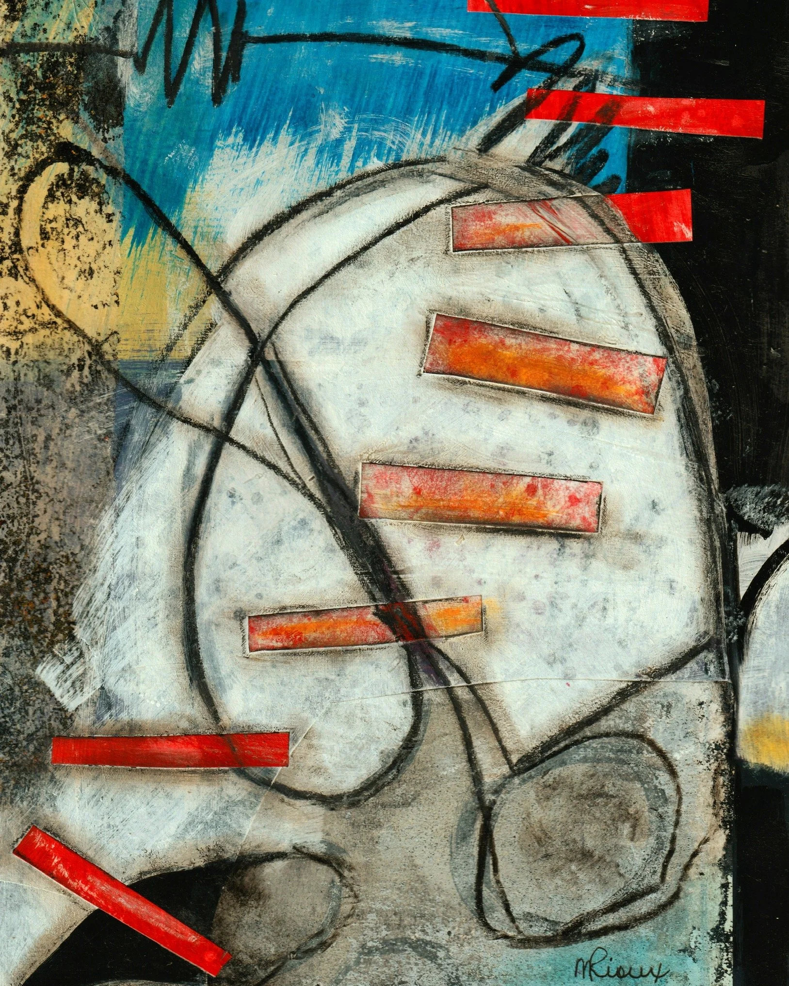 At the crossroad, take the right
mixed media on paper, 10 x 8
2022