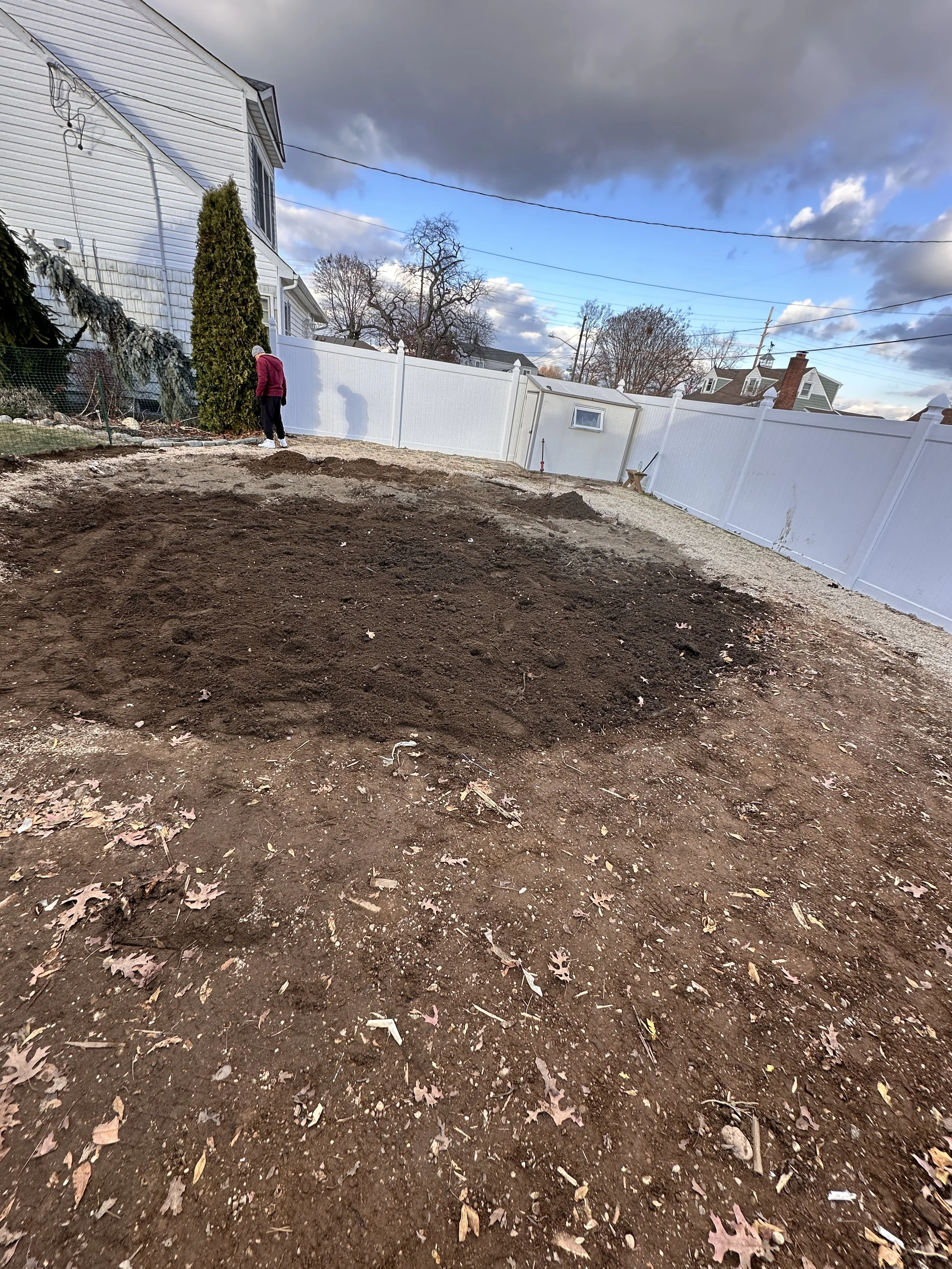 Farmingdale, NY - 1/2 In-Groung Pool, Deck Demo & Removal with Backfill | High Idle Excavation