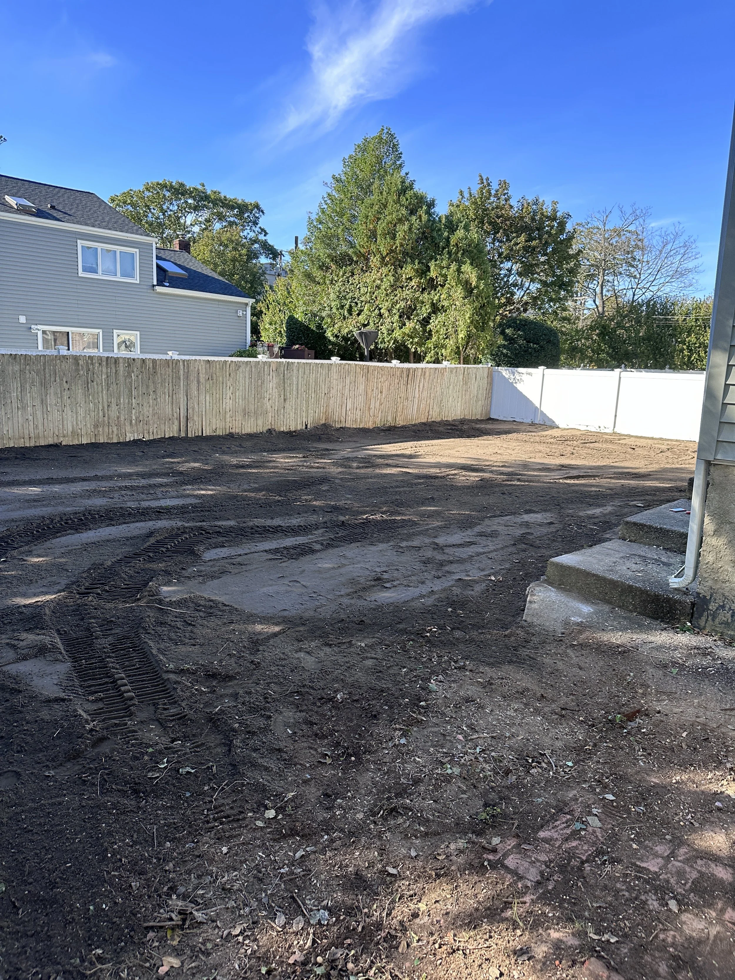 Massapequa, NY - Deck Demo, Land Clearing, Leveling & Grading