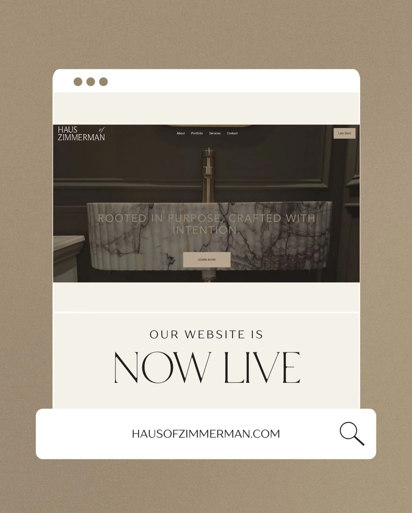✨ It&rsquo;s live! ✨

We&rsquo;re so excited to share that our Haus of Zimmerman website is officially here.

At Haus (howss), meaning house, and Zimmerman (ZIM-er-man), meaning carpenter, we&rsquo;re rooted in building more than spaces&mdash;we craf