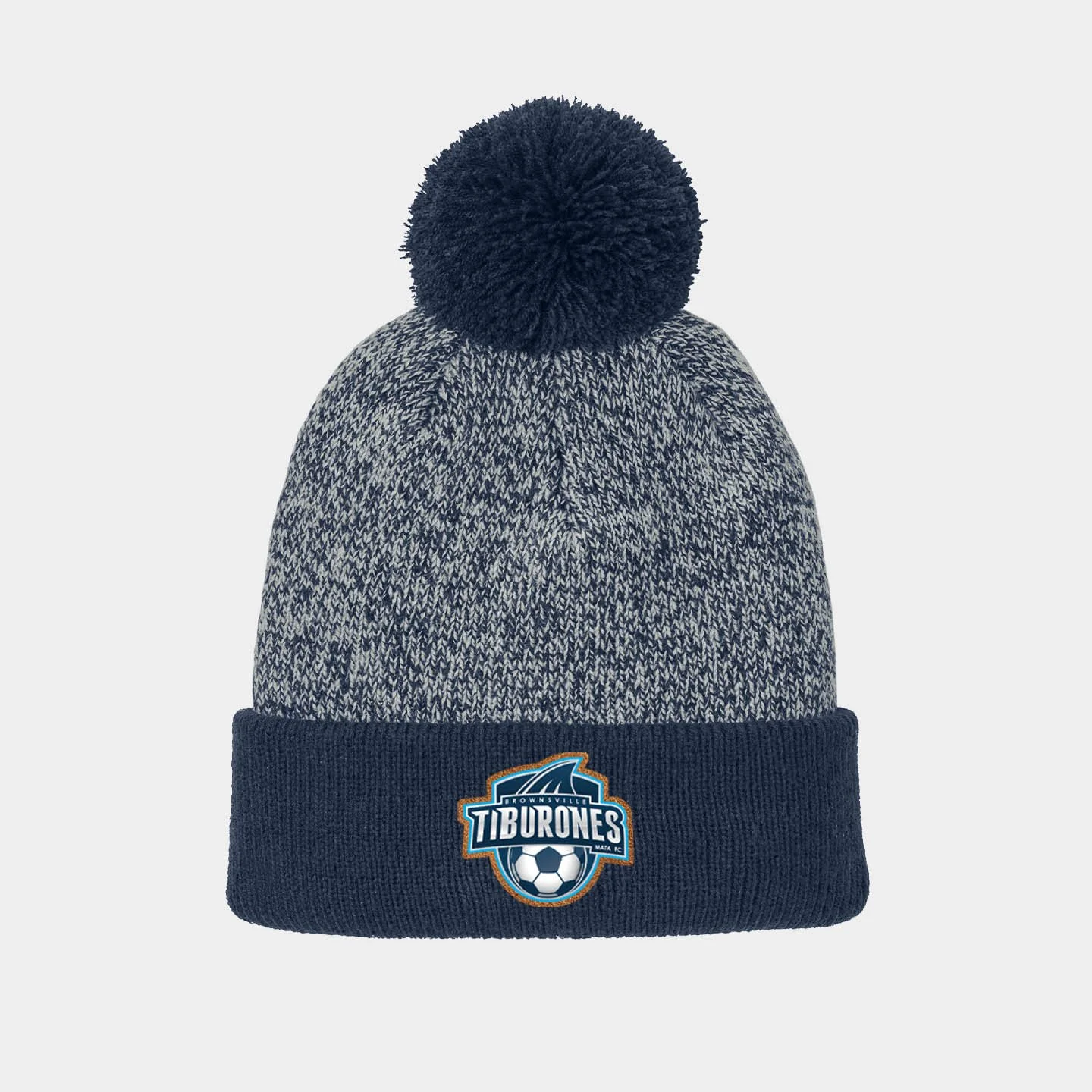 Tiburones Heather Pom Beanie