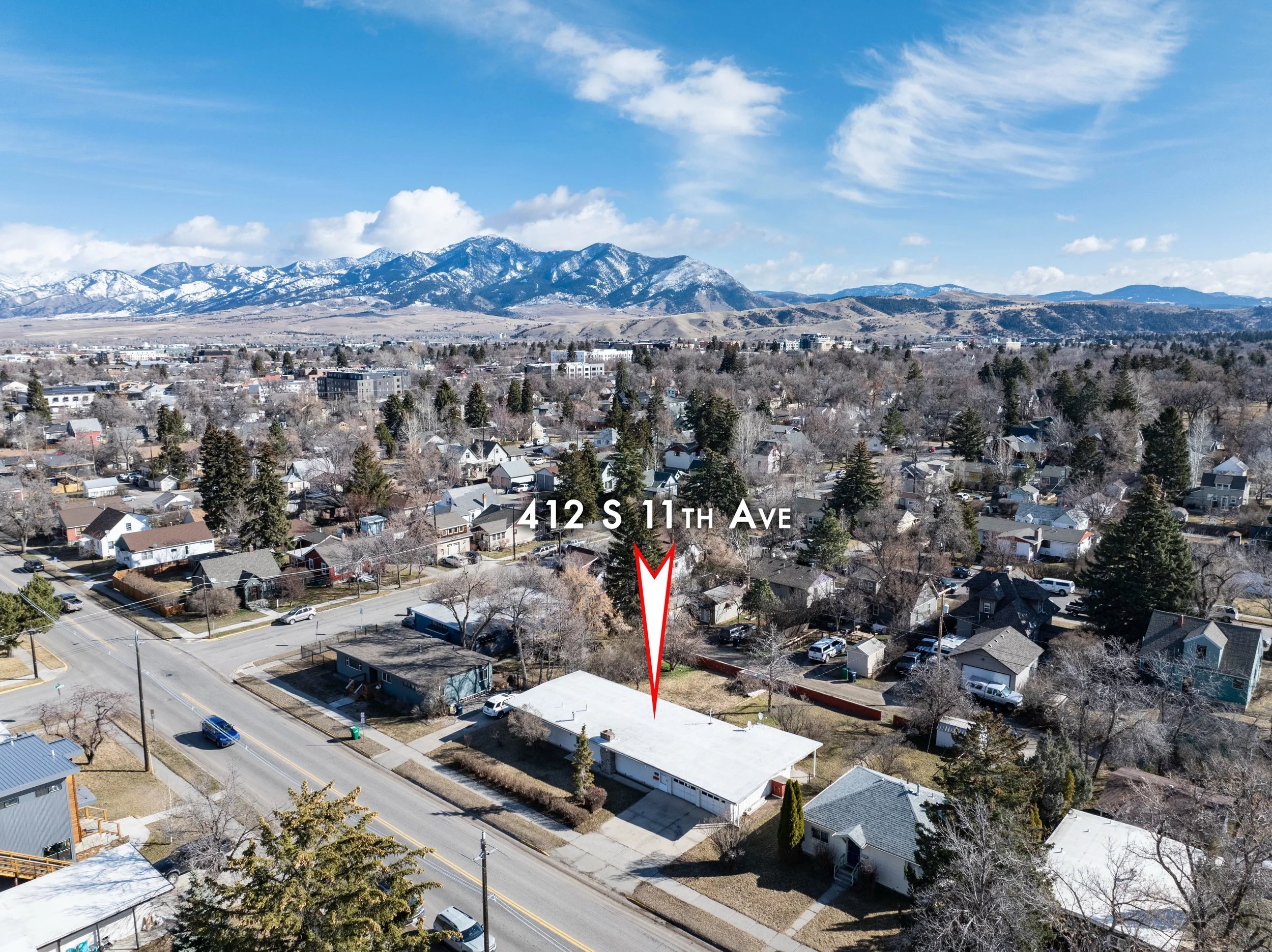 🚨A prime opportunity to design and execute your development vision in desirable downtown Bozeman. A rare redevelopment opportunity, this unique property includes four city lots and 100&rsquo; of frontage on S 11th. The lots together total 11,900 sq 