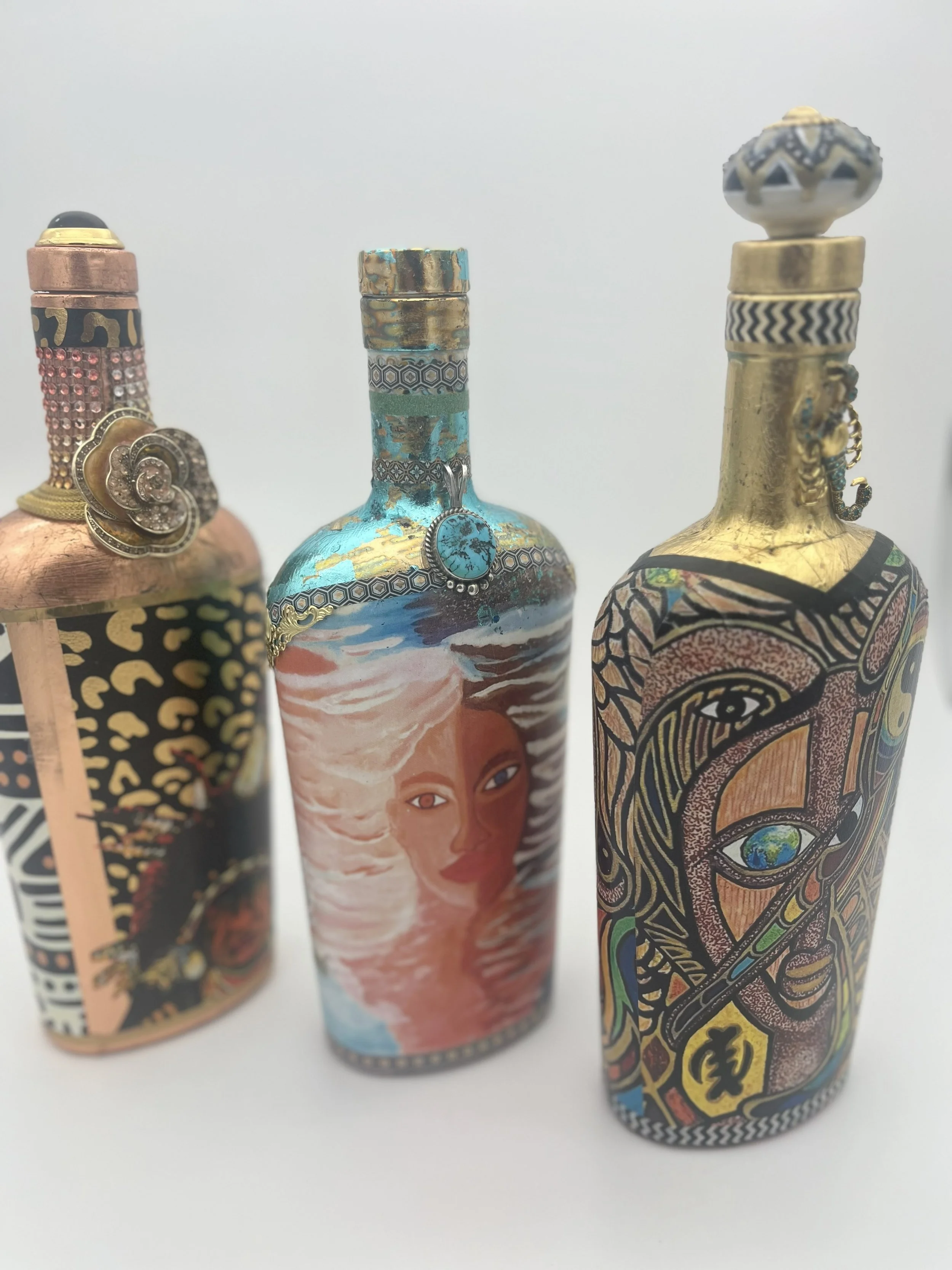 Upcycled Designs-Spirit Bottles