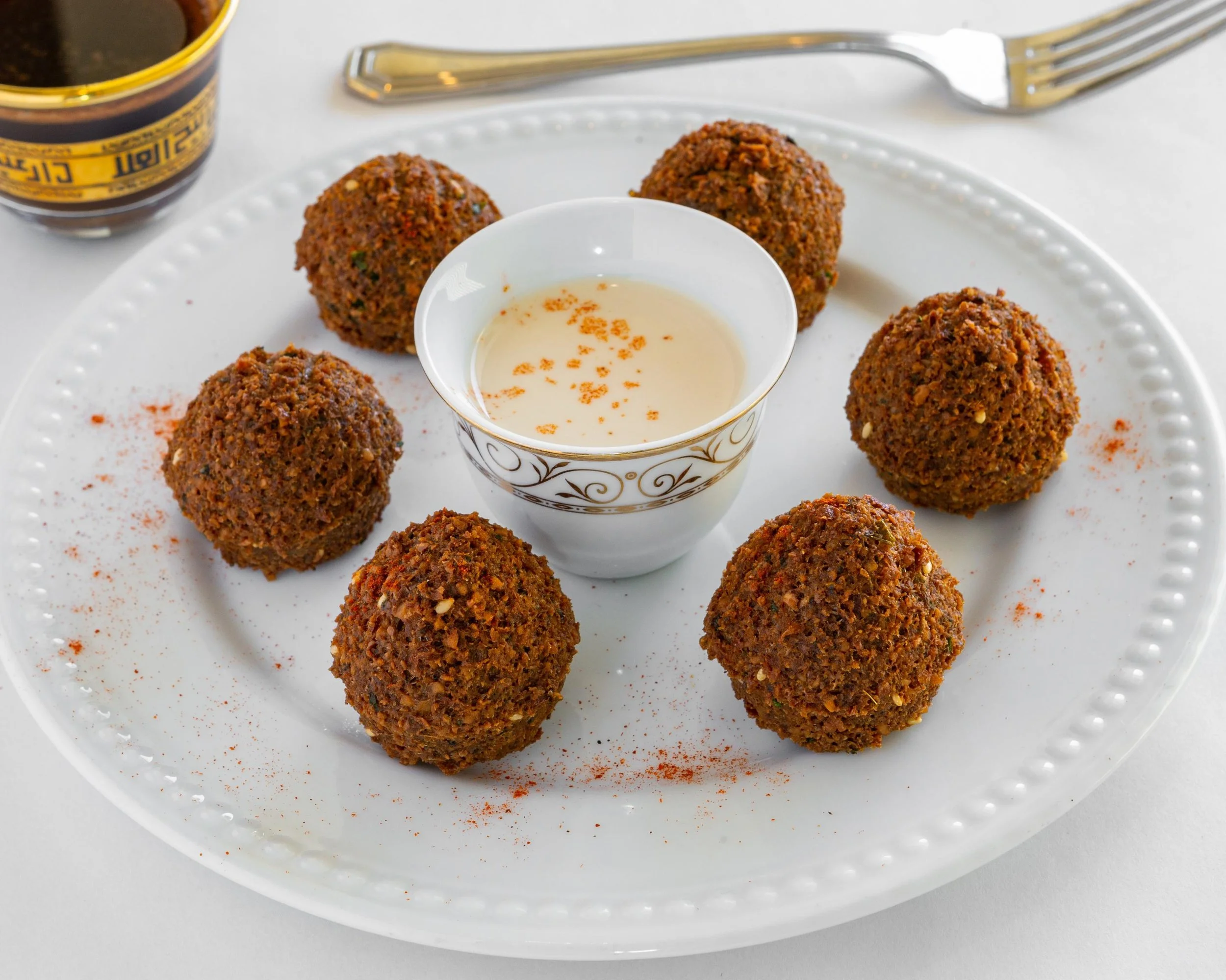 Falafel – Chickpea or fava bean balls, loved across Palestine.
Available at Cleopatra Restaurant.