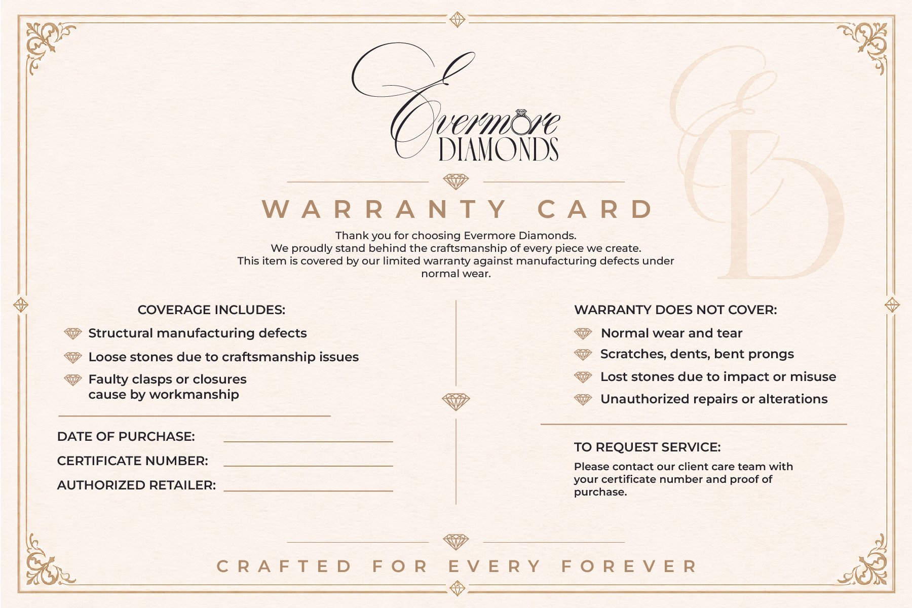 EVERMORE DIAMONDS WARRANTY CARD.jpg
