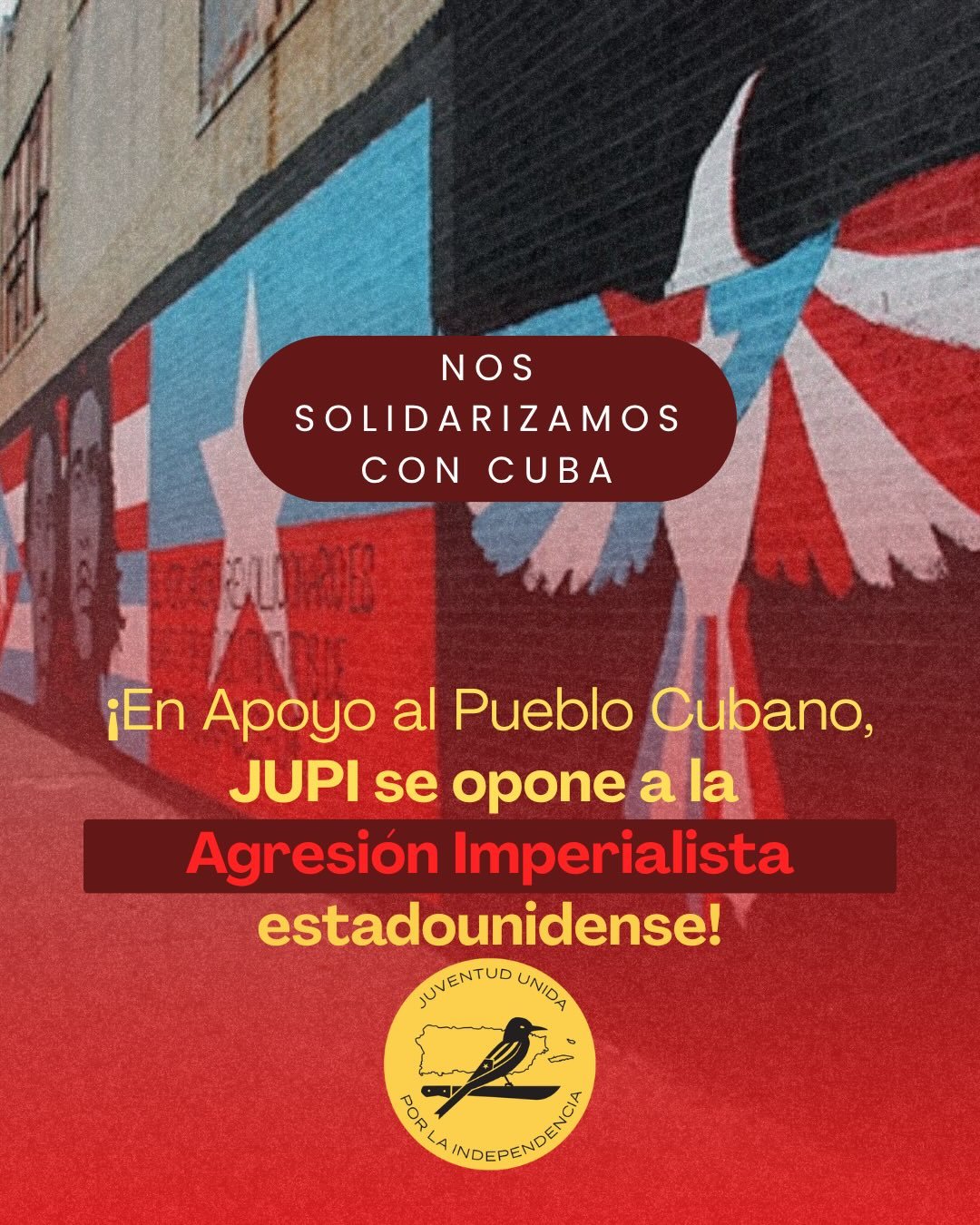 ✊🏽🇨🇺 JUPI se solidariza con nuestros hermanos Cubanos mientras Estados Unidos contin&uacute;a intensificando un embargo de seis d&eacute;cadas. Reconocemos que la administraci&oacute;n Trump tiene la intenci&oacute;n de presionar a su econom&iacut