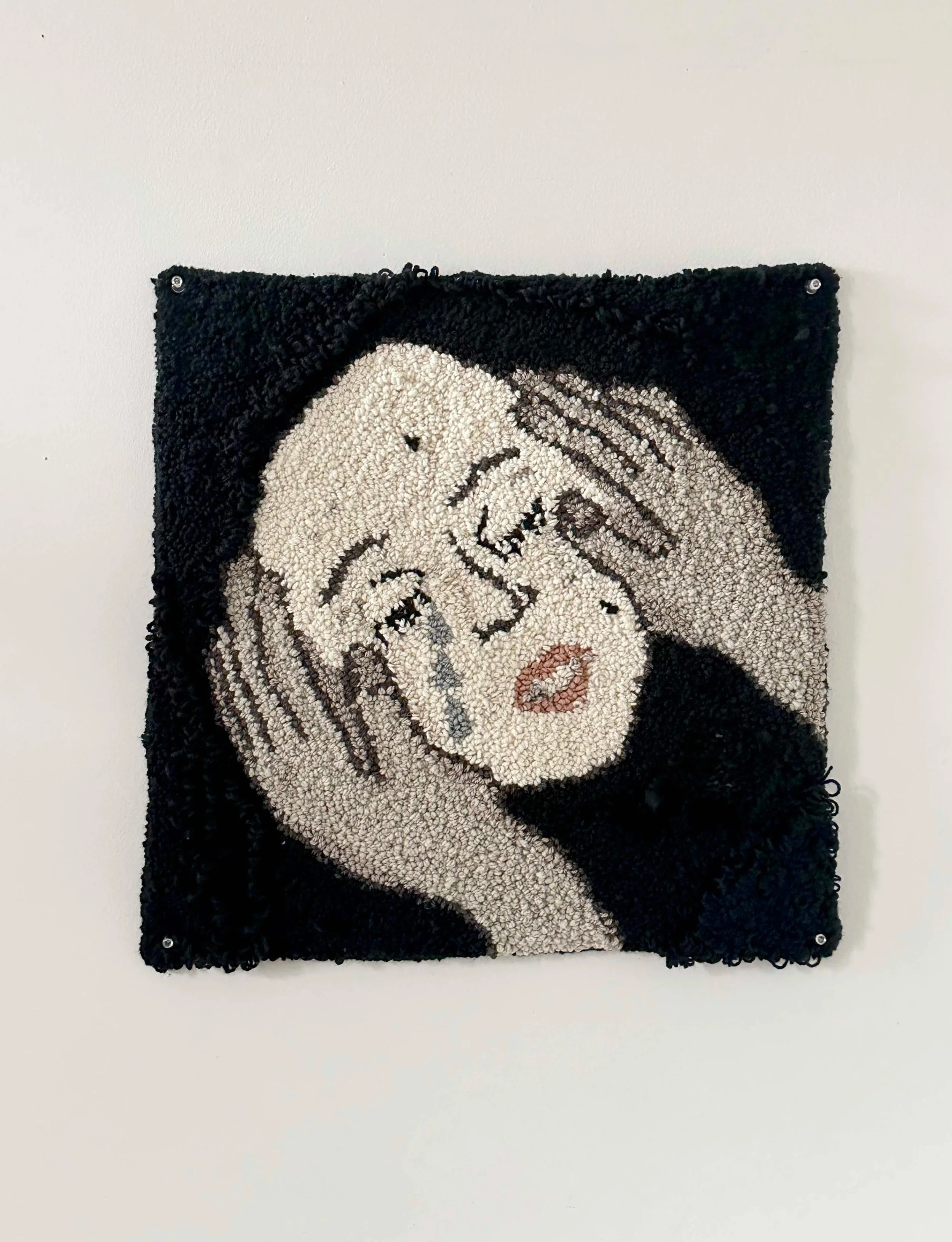 'Held with no urgency' 2026. Punchneedle rug made with wool
