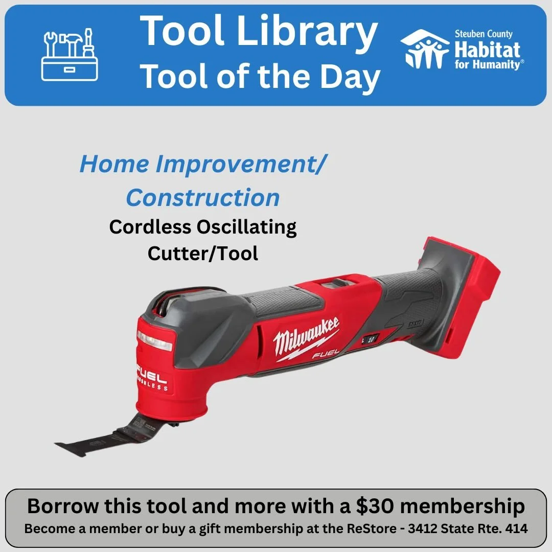 This handy tool allows you to make small or large, clean continuous plunge cuts impossible with other saws. The tool&rsquo;s variable speed oscillating blade can easily cut fine holes in wood, drywall and even plastic. Great for cutting holes for out