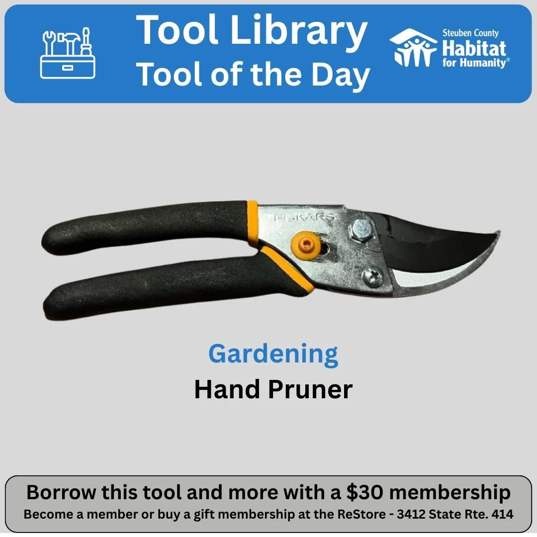 Pruners!  You might be thinking why would I want to use those in the dead of winter. Truth is that most trees should be pruned when dormant so. Borrowing these and our loppers as a @sctoollibrary member would make sense over the next few months. @ste