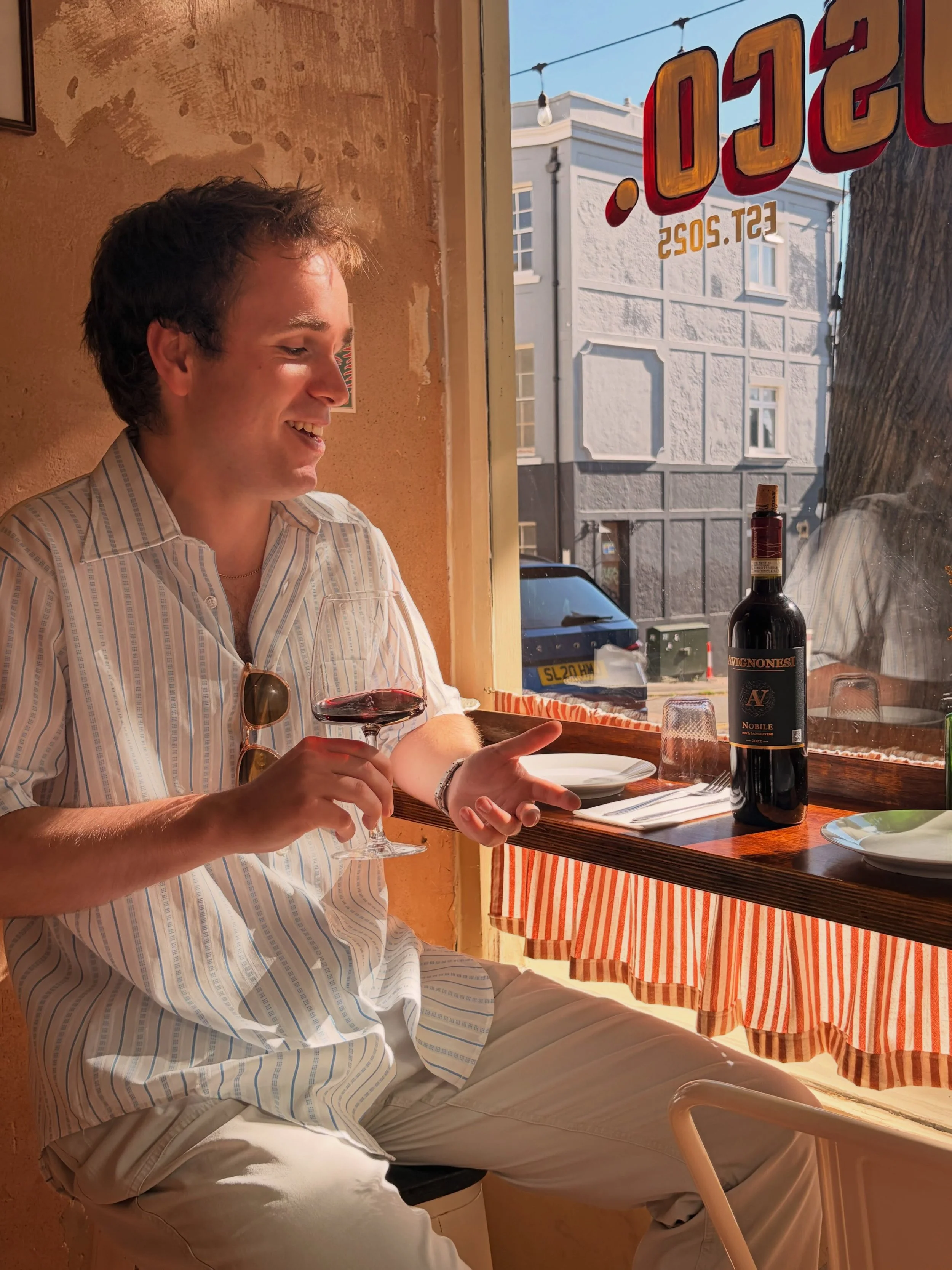 Introducing Brusco&rsquo;s first wine of the week!

Avignonesi Vino Nobile 2022

This Sangiovese from Tuscan royalty Avignonesi is medium bodied and bursting with red fruits such as cherries, plums and pomegranate. 
Classic violet notes and some supe