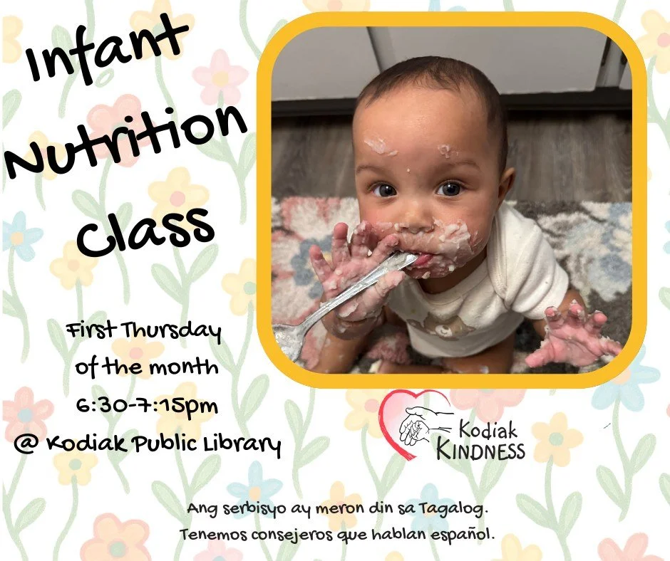 FREE infant nutrition class 🍌🥑🍓 Thursday, September 3

Learn about the importance of tasting flavors, how to know when baby is ready for solids, and when to introduce water in a cup.

Perfect for parents and caregivers of infants 3-8 months old.

