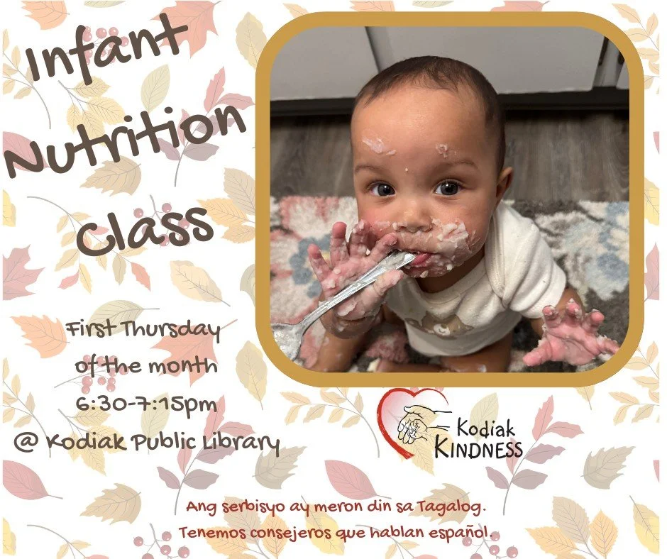 FREE infant nutrition class 🍌🥑🍓 Thursday, October

Learn about the importance of tasting flavors, how to know when baby is ready for solids, and when to introduce water in a cup.

Perfect for parents and caregivers of infants 3-8 months old.

Regi