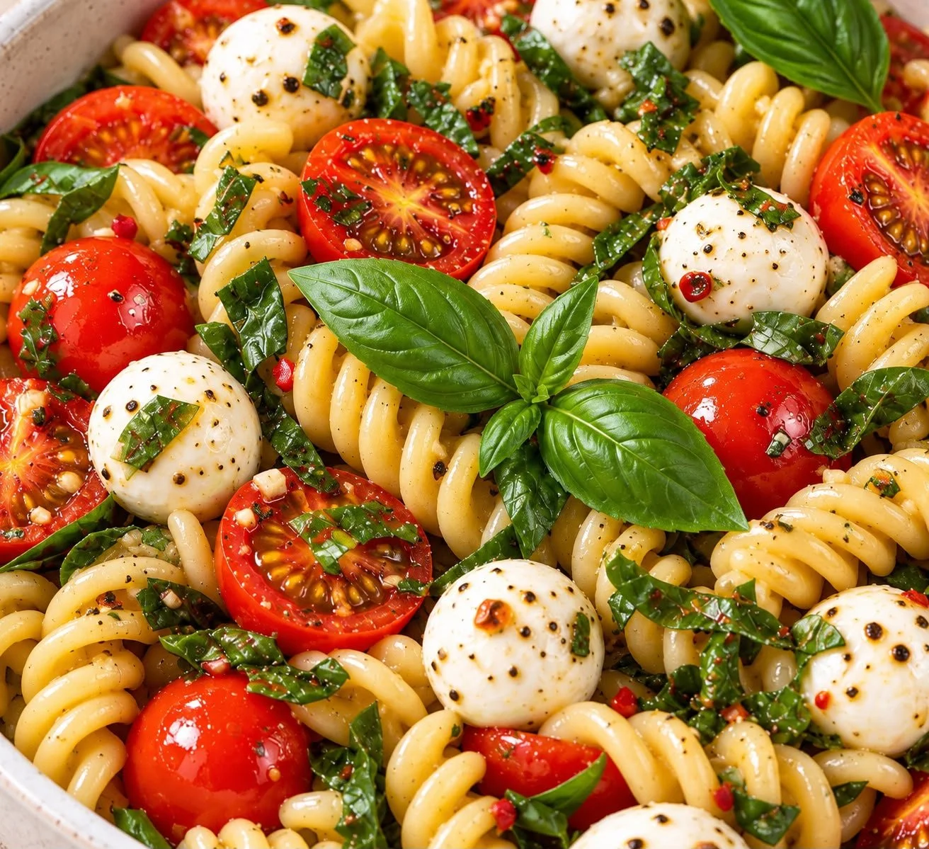 Tomato, Mozzarella & Basil Pasta Bowl