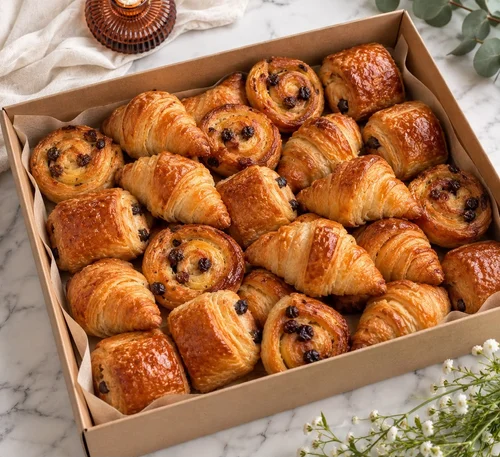 Mini pastry platter for office breakfast
