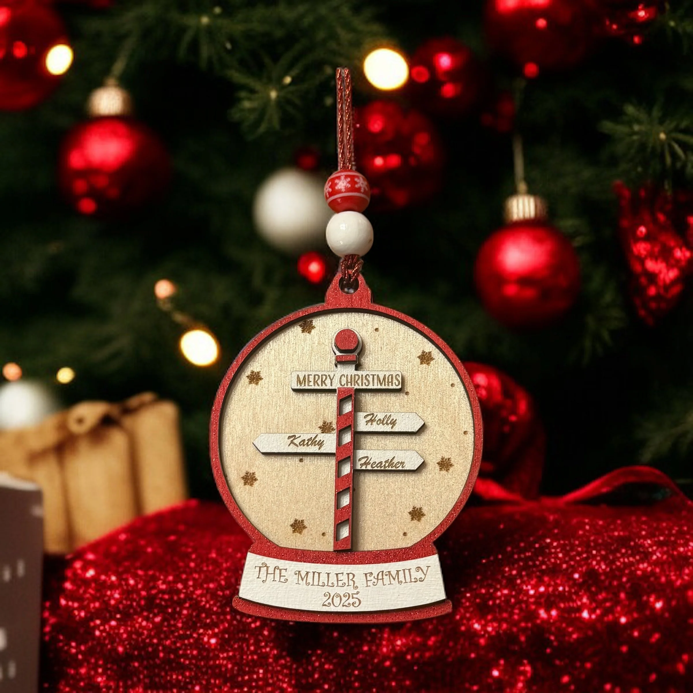 Snow Globe Family Ornament