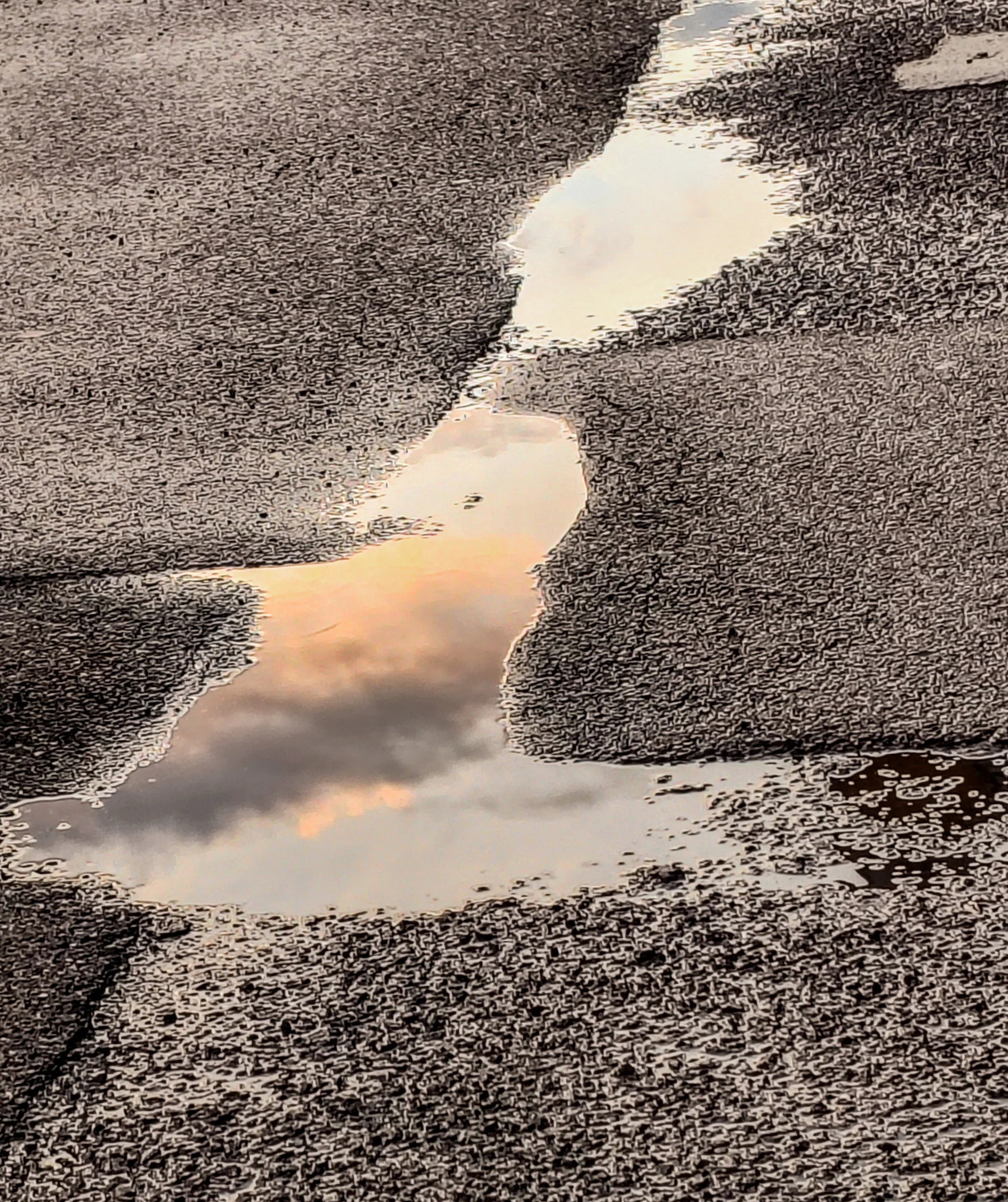 The sky in a puddle