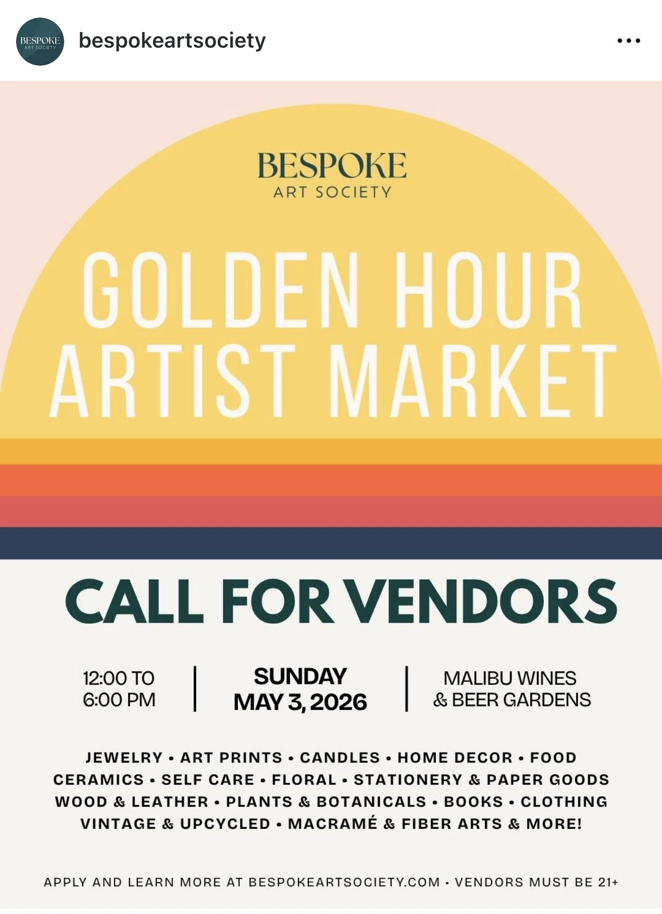 Golden Hour @ Malibu Wine Artisan Market