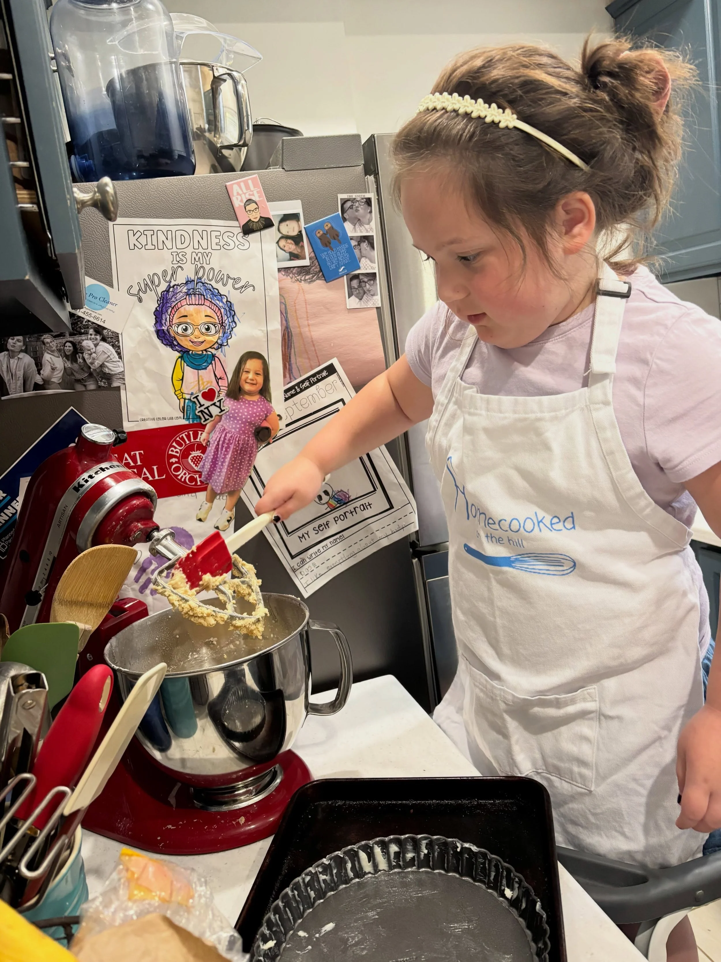 Nothing like watching someone bake something from scratch for the first time &ldquo;by themselves&rdquo;😉

#HomecookedWithKids
#homecookedonthehill 
#plumtorte 
#kidsbaking