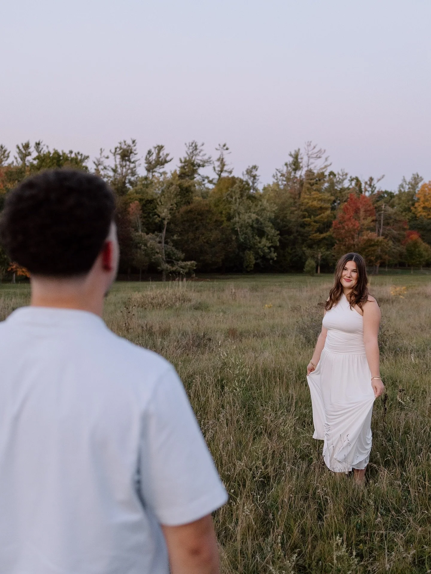 A very peaceful blue-hour session in the field with Dakotah + Tavo, whose connection was so natural that it was effortless to capture in their photos. 

To anyone who is thinking they want to book a cozy fall session, I still have some spots open mid
