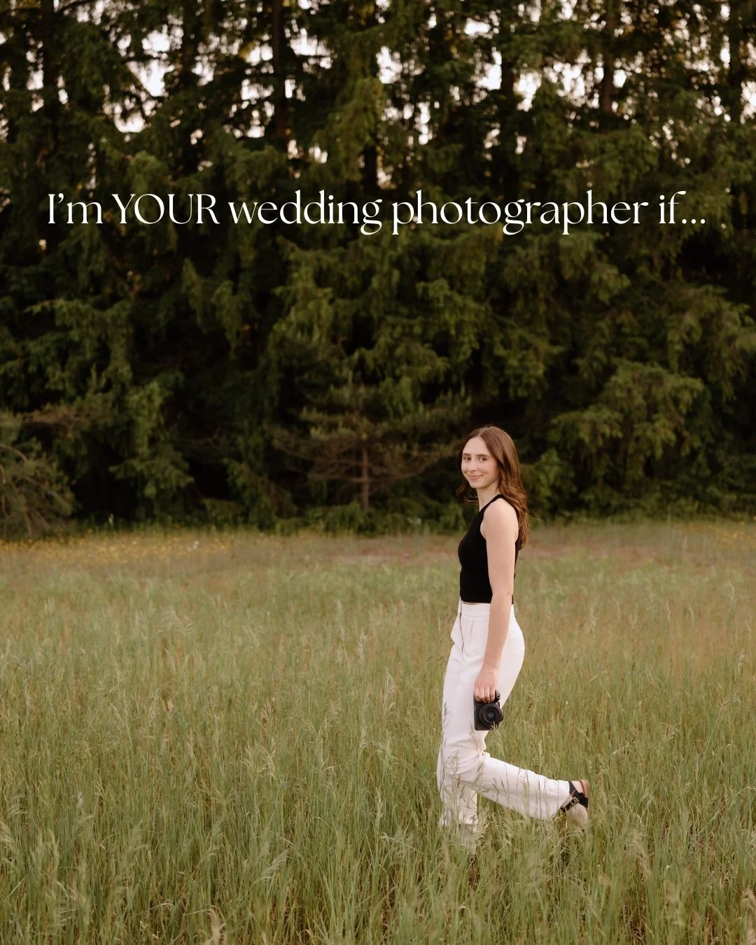 If this sounds like what you&rsquo;re looking for in a wedding photographer, I think we&rsquo;d be a perfect fit. As important as your photos are to me, your experience working with me matters just as much. Your wedding day is a day meant to be celeb