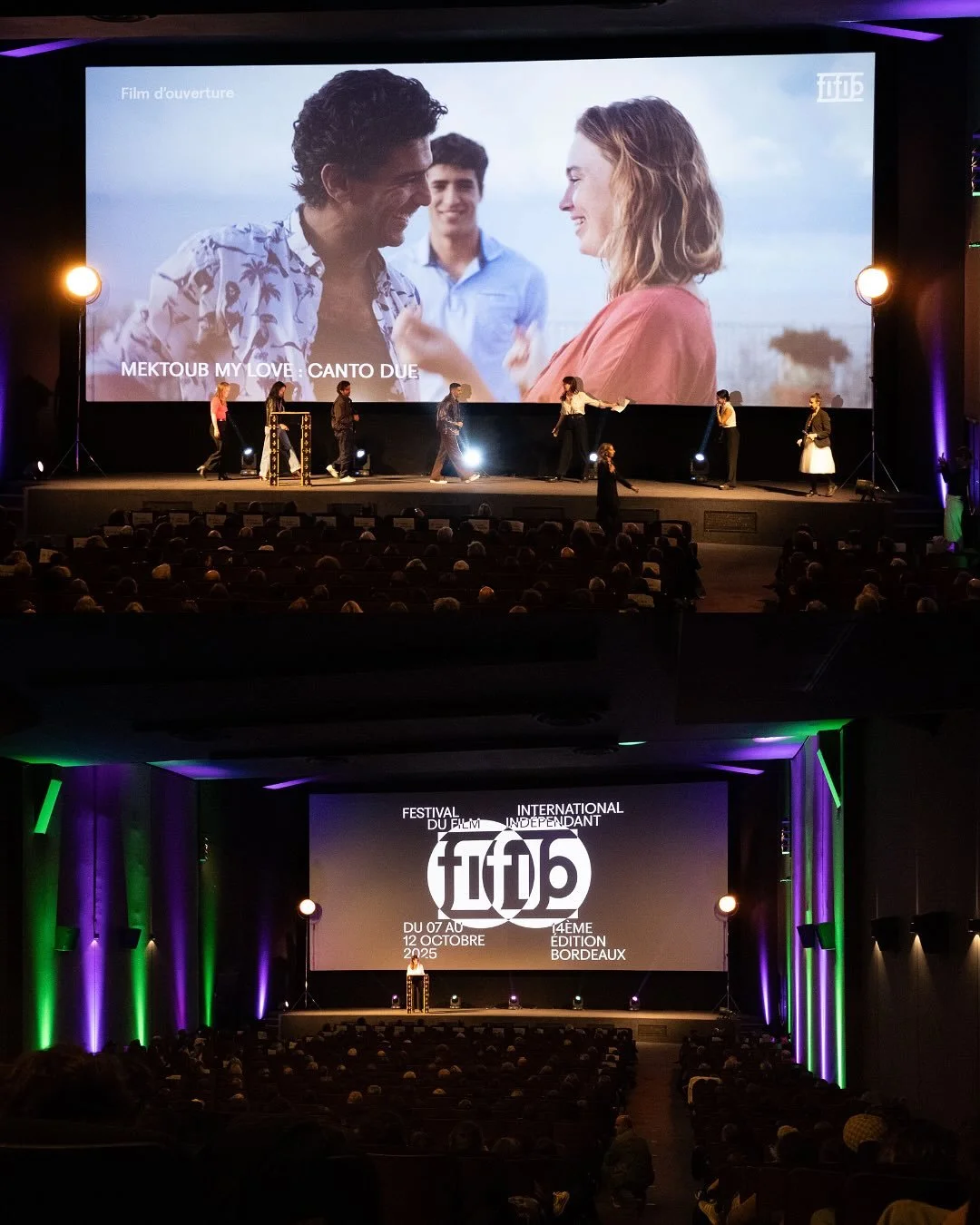 Le festival @fifib33 a d&eacute;marr&eacute; sa soir&eacute;e d&rsquo;ouverture sous le signe de la po&eacute;sie avec le second volet &laquo;&nbsp;MEKTOUB MY LOVE : CANTO DUE&nbsp;&raquo; de Abdellatif Kechiche. 
On retrouve aussi le village Mably s