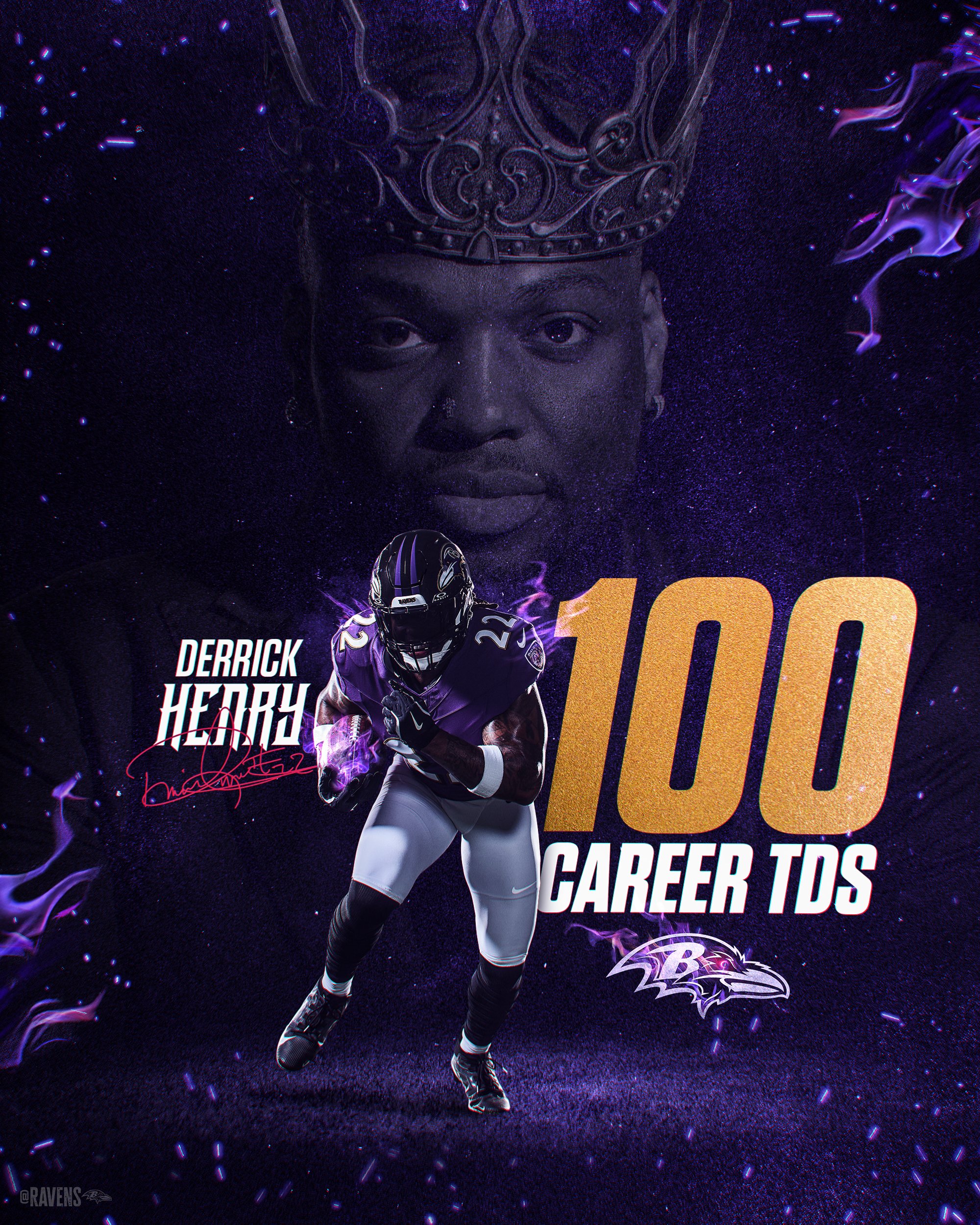 Derrick Henry 100 TDs Milestone
