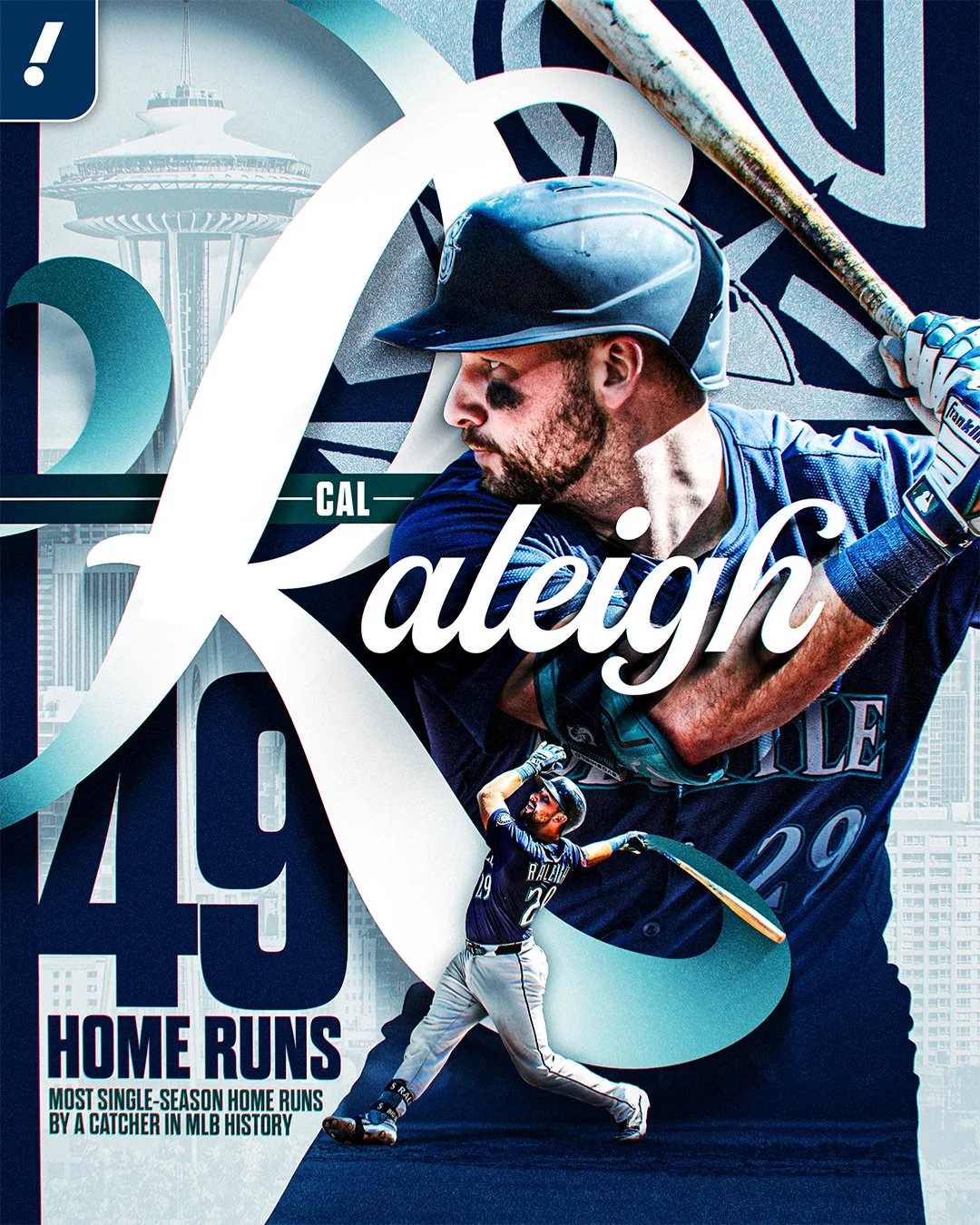 Cal Raleigh 49 Home Runs