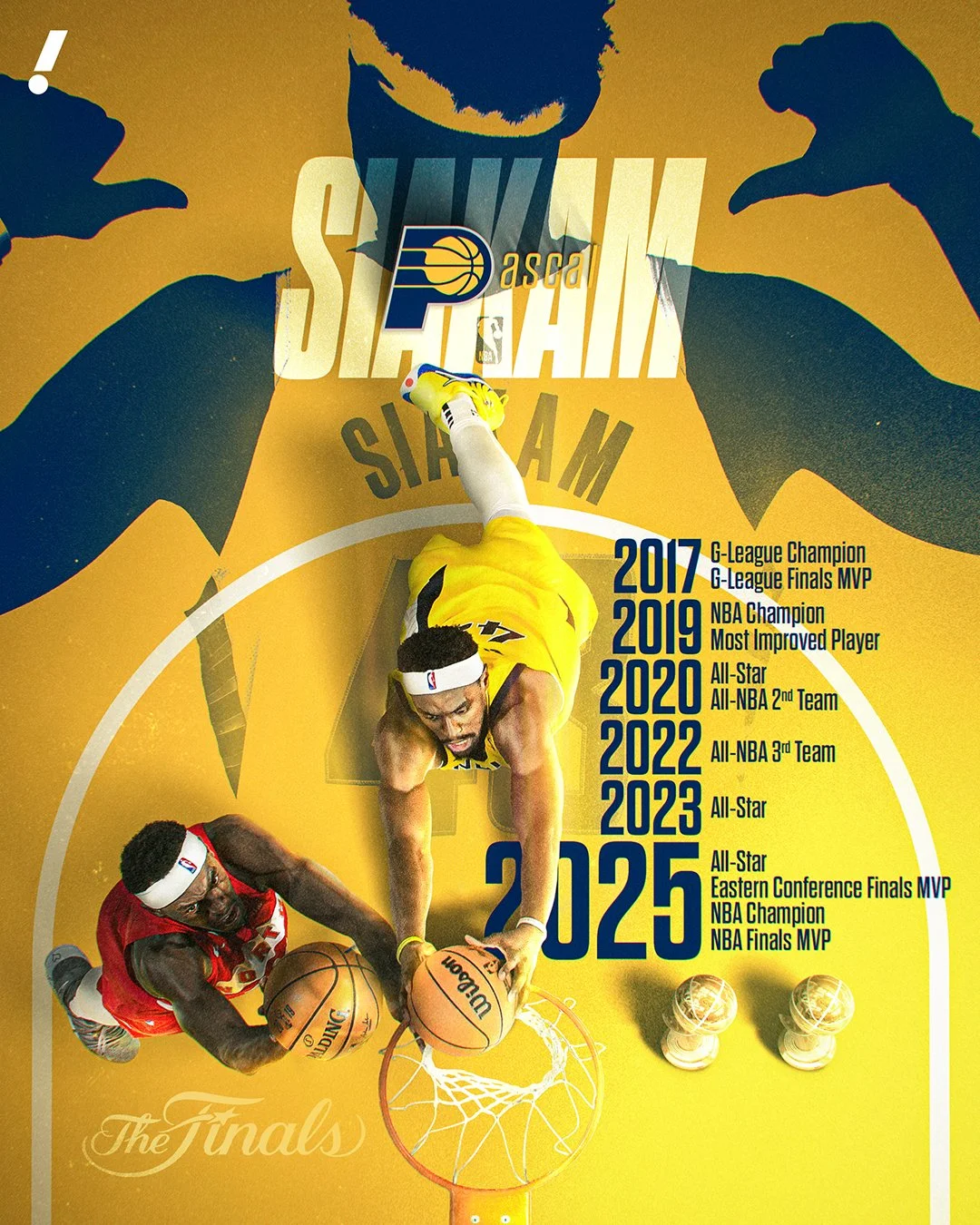 Pascal Siakam 2025 Finals Champion and Finals MVP*